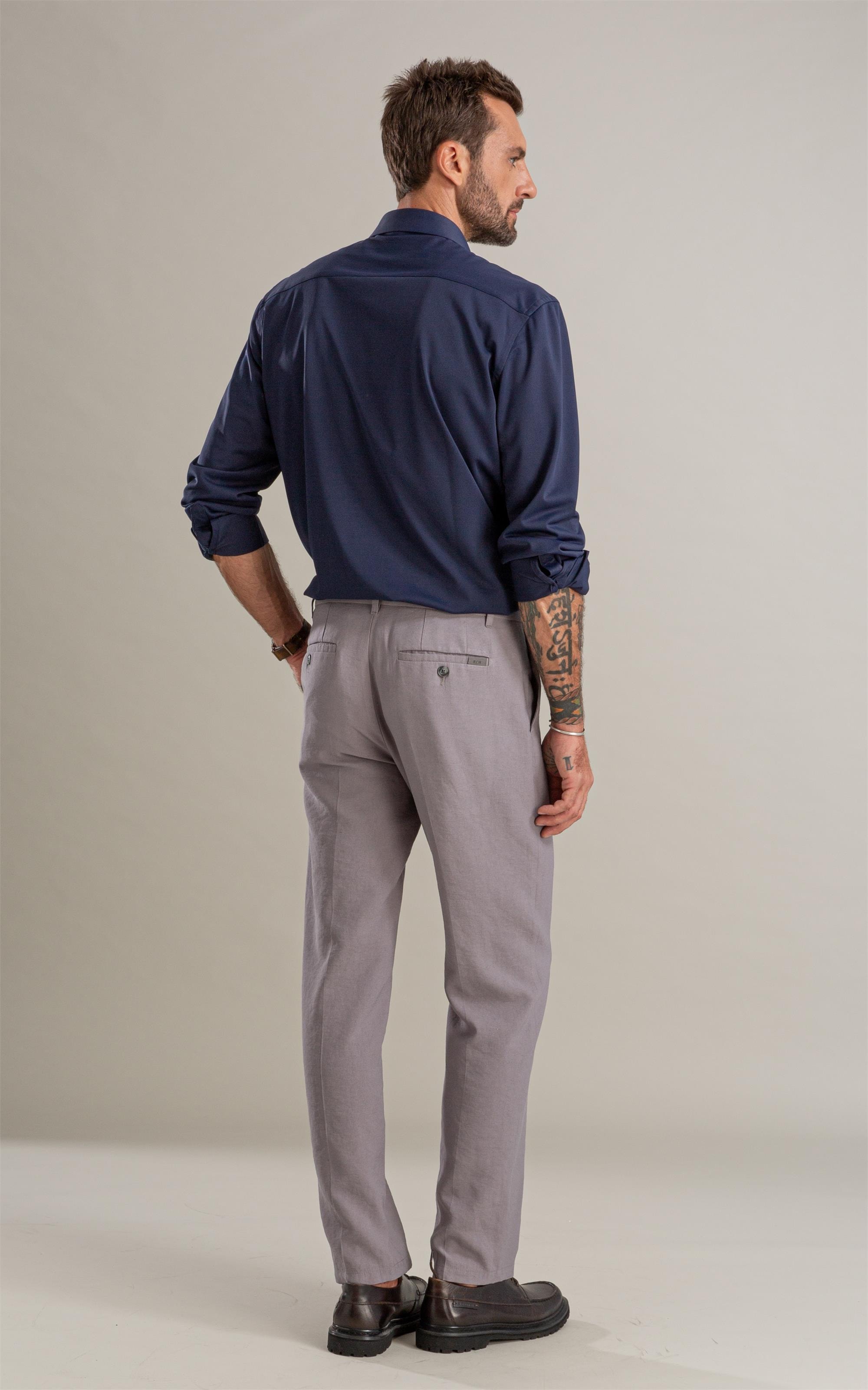 Camisa Politech Ml Dark Navy