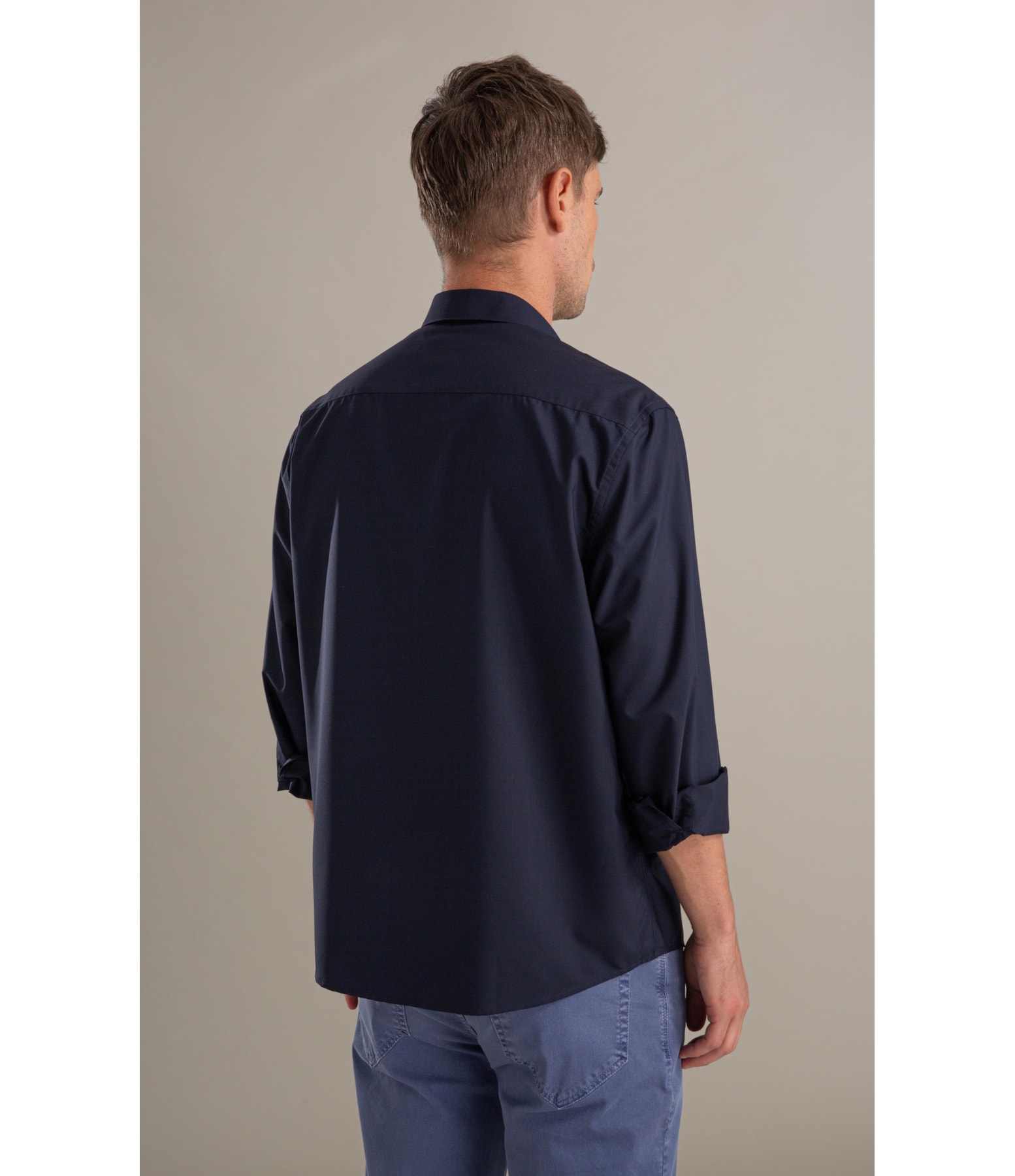 Camisa Politech Modal Ml Dark Navy