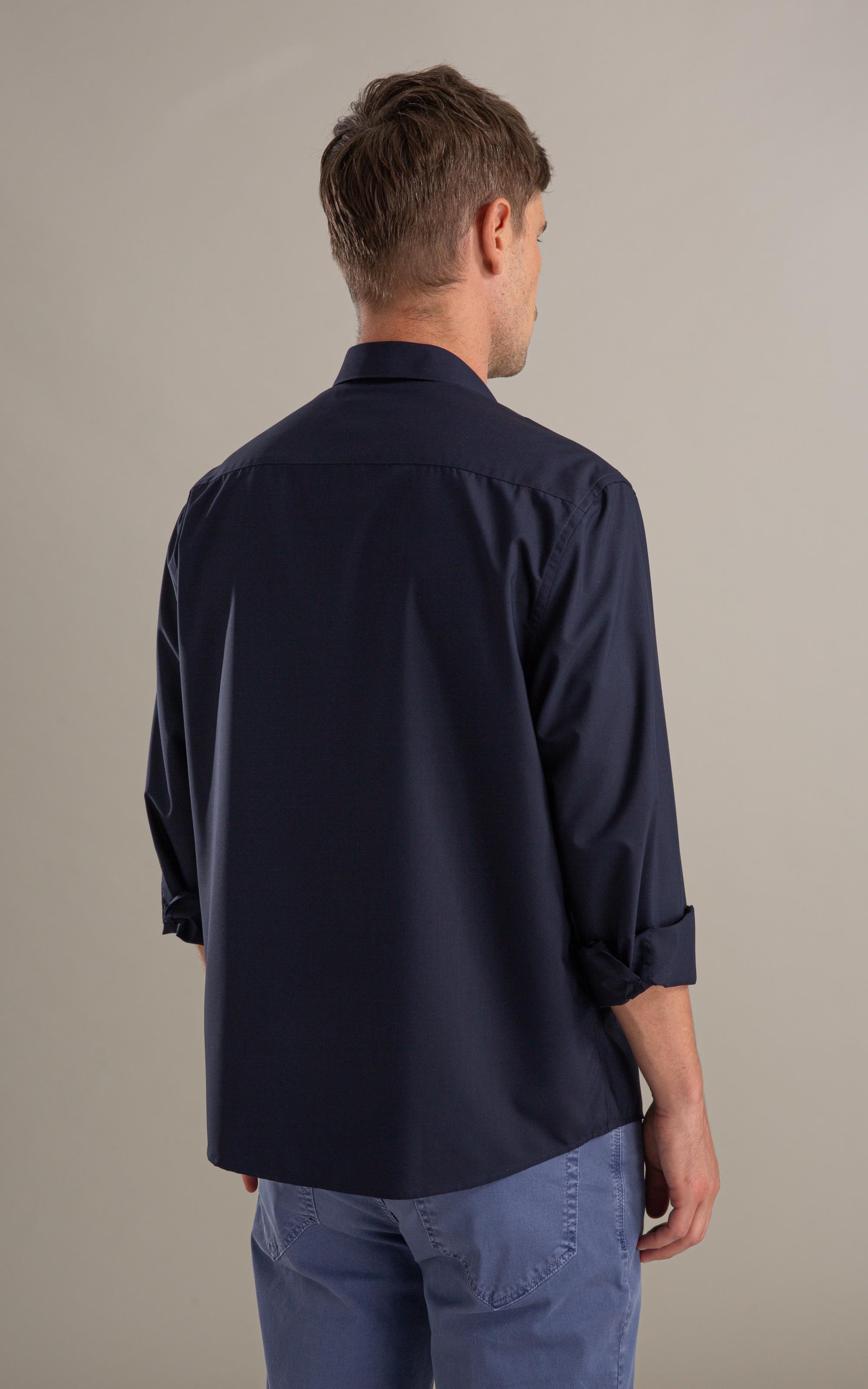 Camisa Politech Modal Ml Dark Navy