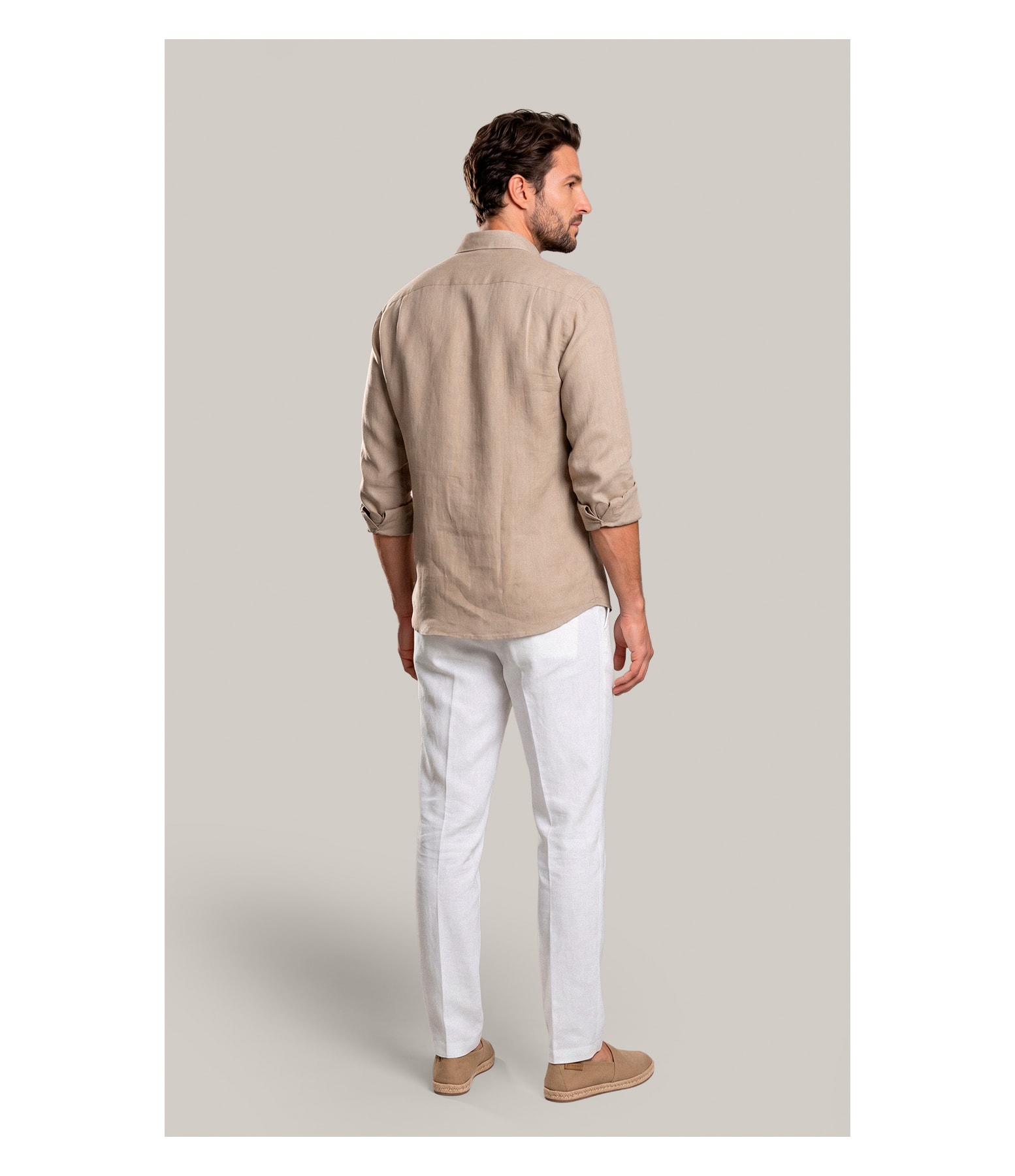 Camisa  Puro Linho Areia