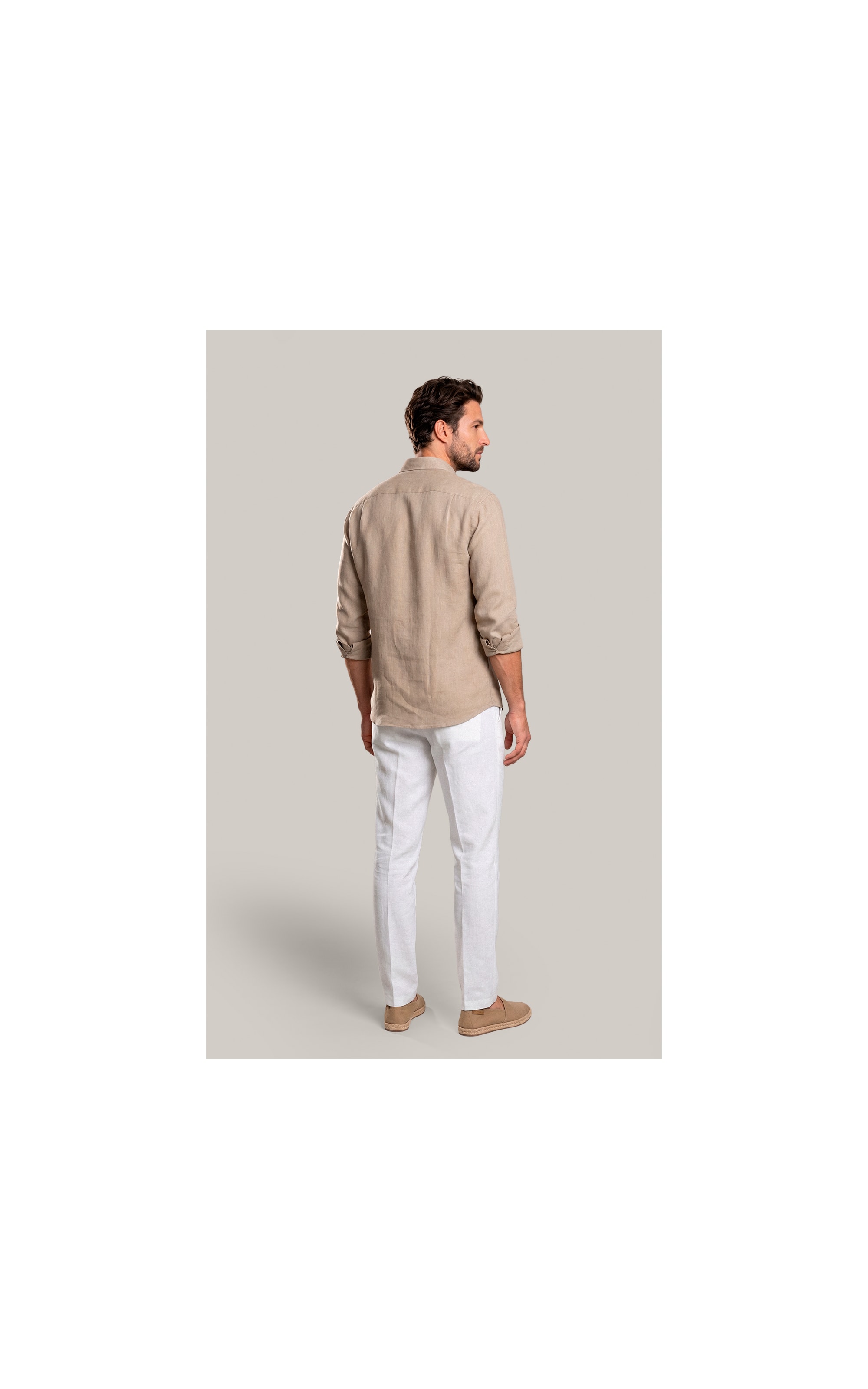Camisa  Puro Linho Areia