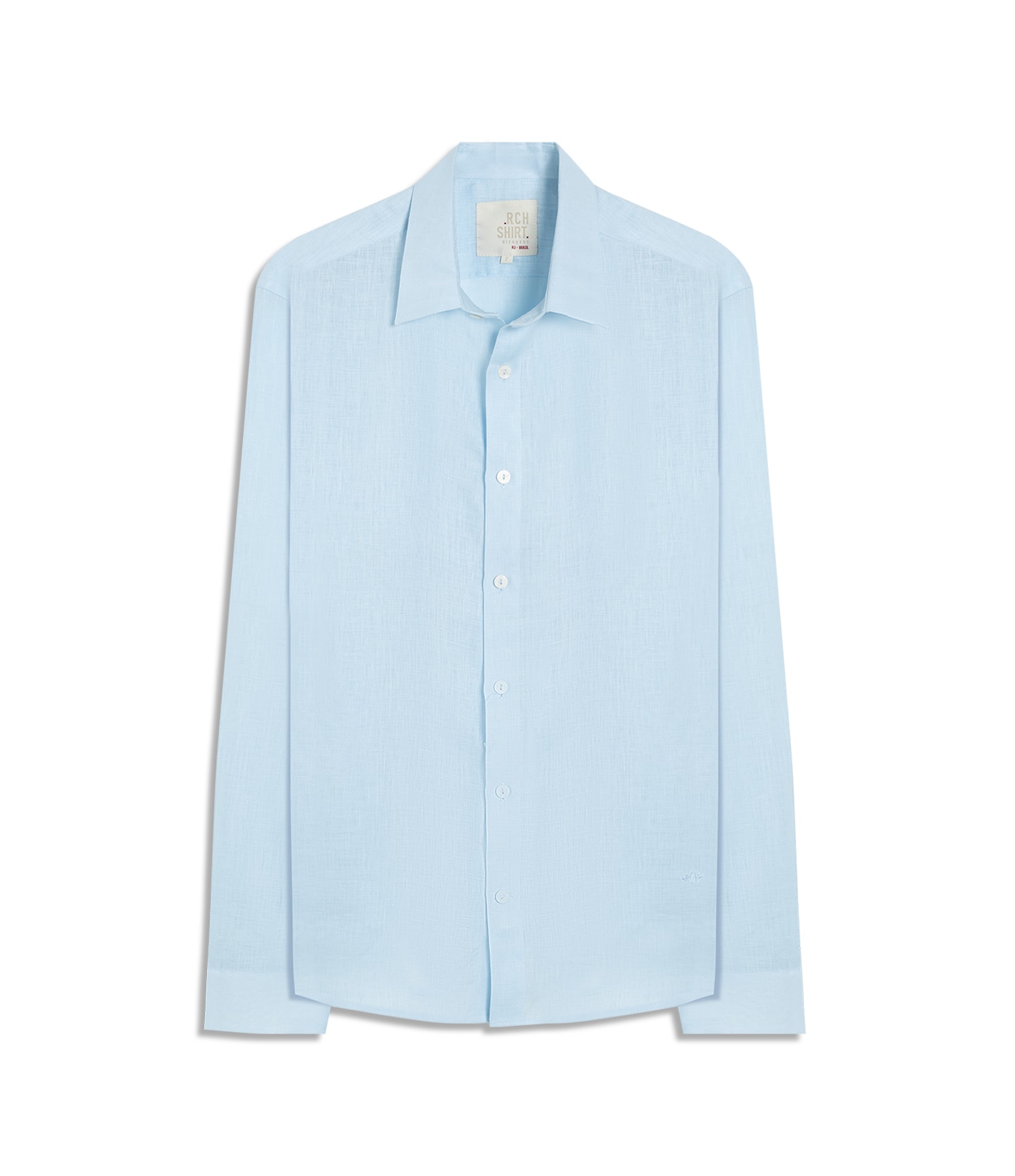 Camisa  Puro Linho Azul Claro