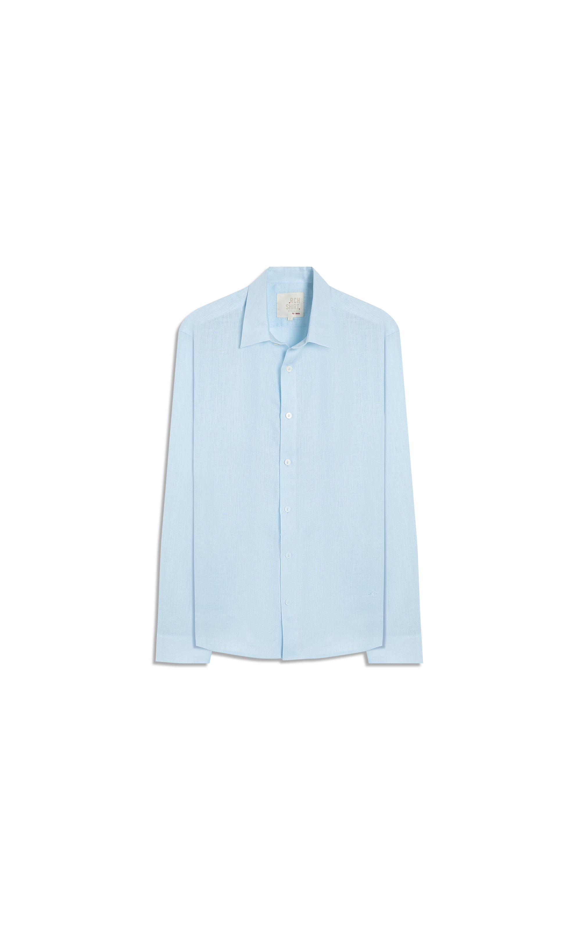 Camisa  Puro Linho Azul Claro