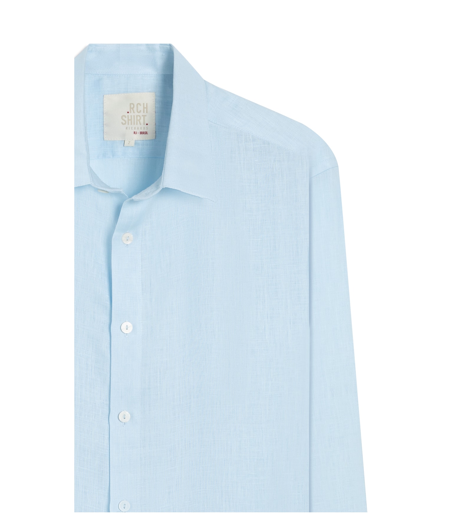 Camisa  Puro Linho Azul Claro
