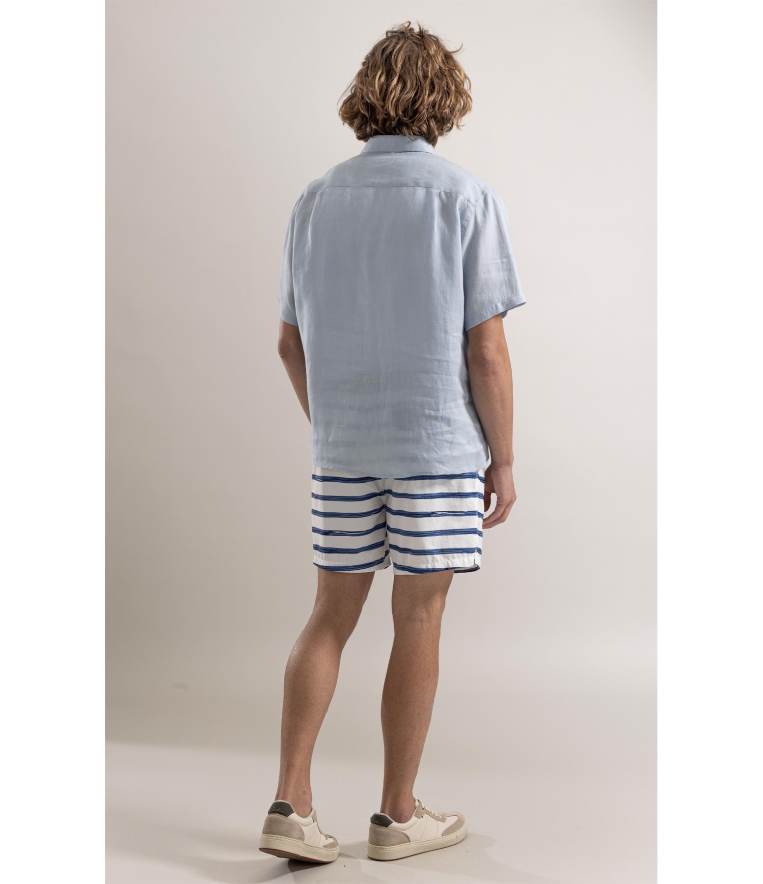 Camisa Puro Linho Azul Claro