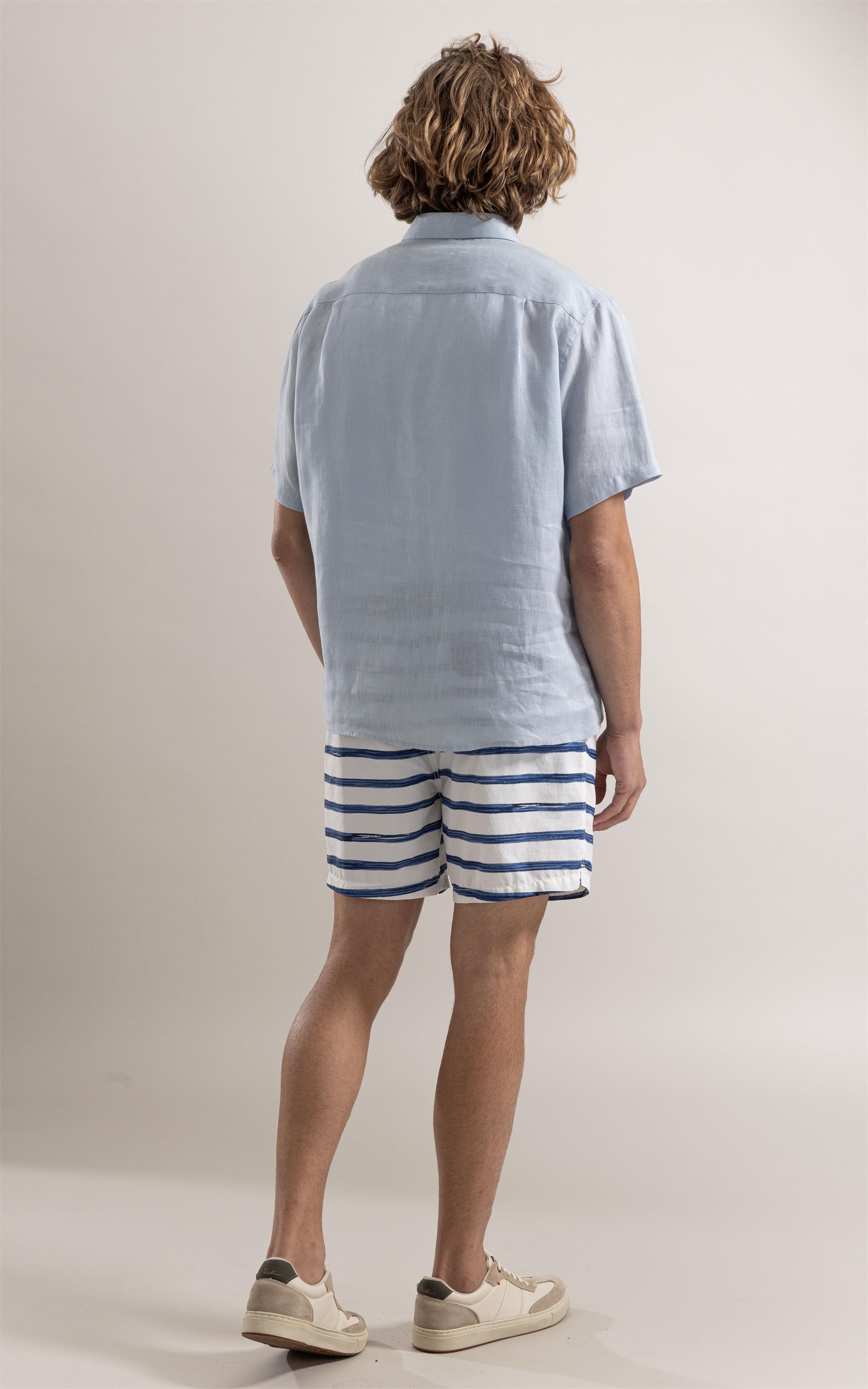 Camisa Puro Linho Azul Claro