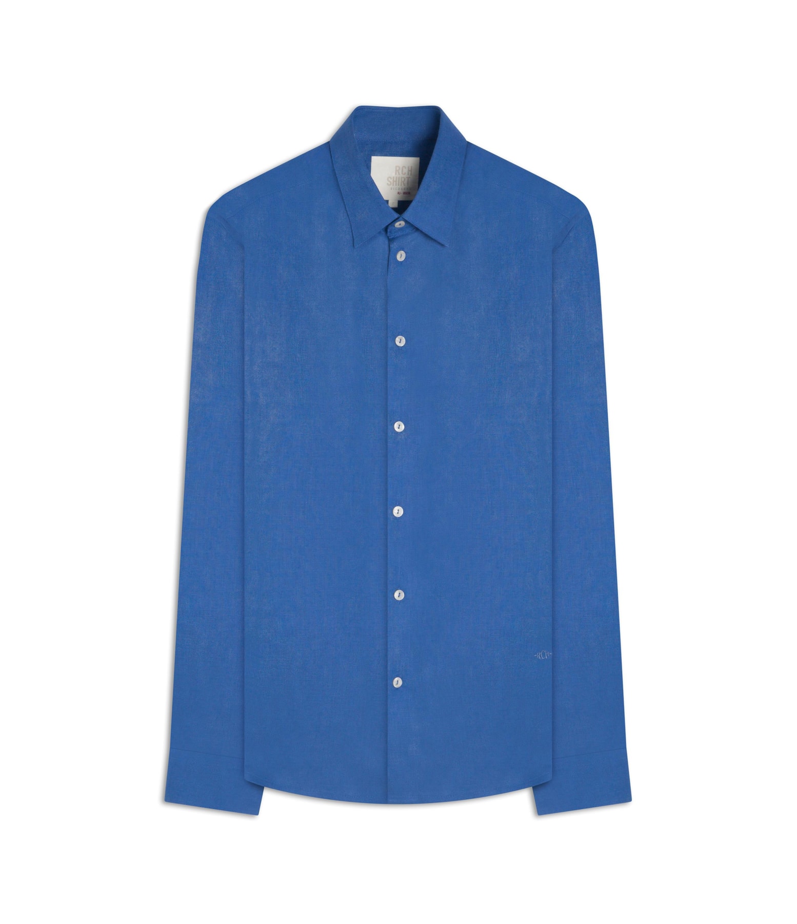 Camisa  Puro Linho Azul Royal