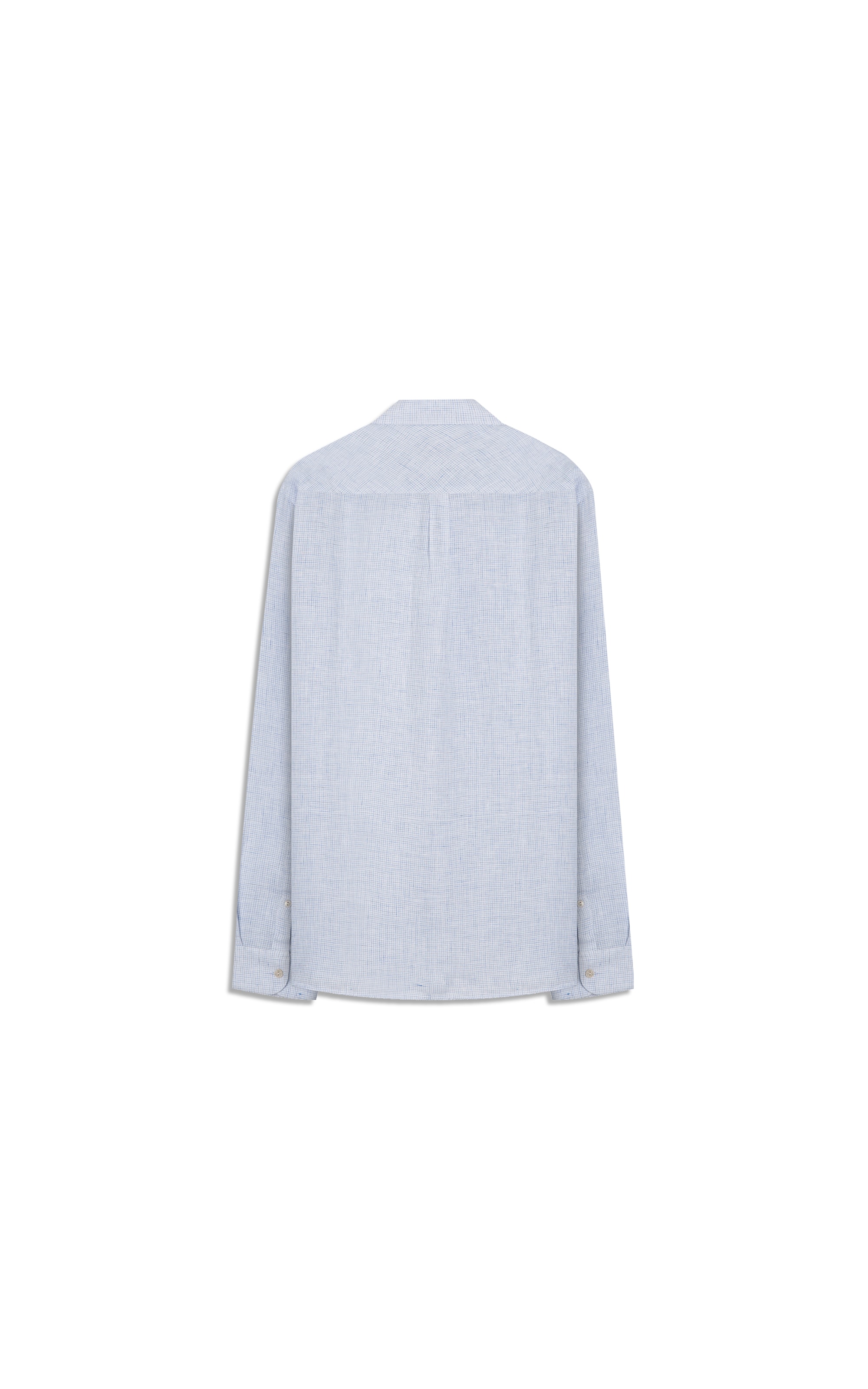 Camisa  Puro Linho  Blend Amarilina Ml Azul Claro
