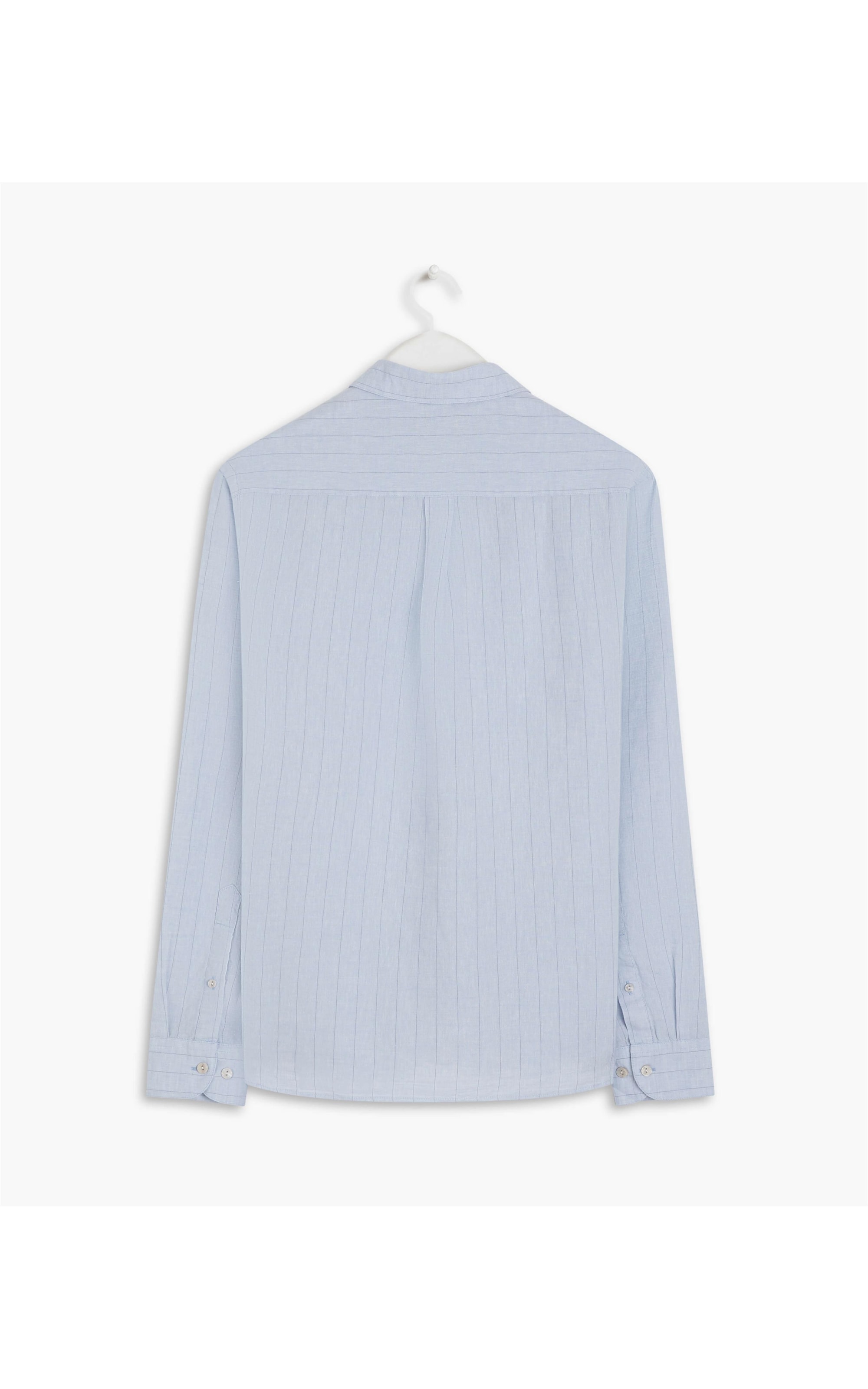 Camisa  Puro Linho  Blue Stripes Azul Claro