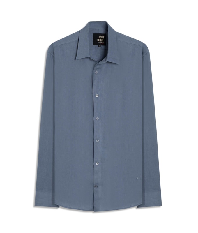Camisa  Puro Linho Blue Vintage