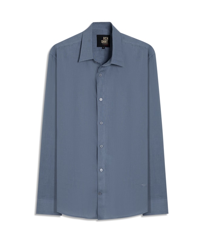 Camisa  Puro Linho Blue Vintage
