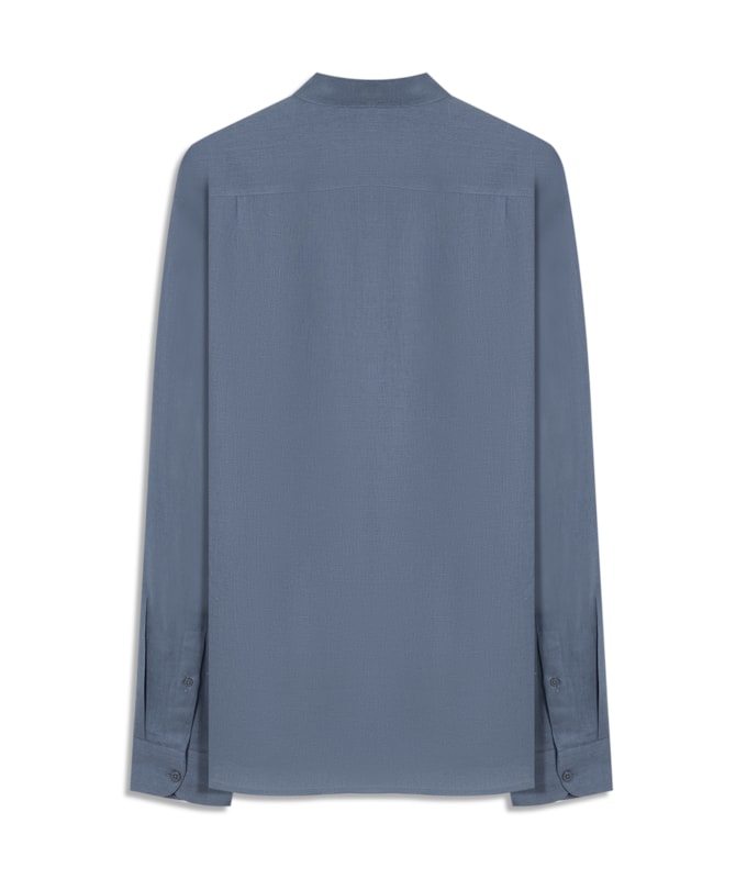 Camisa  Puro Linho Blue Vintage