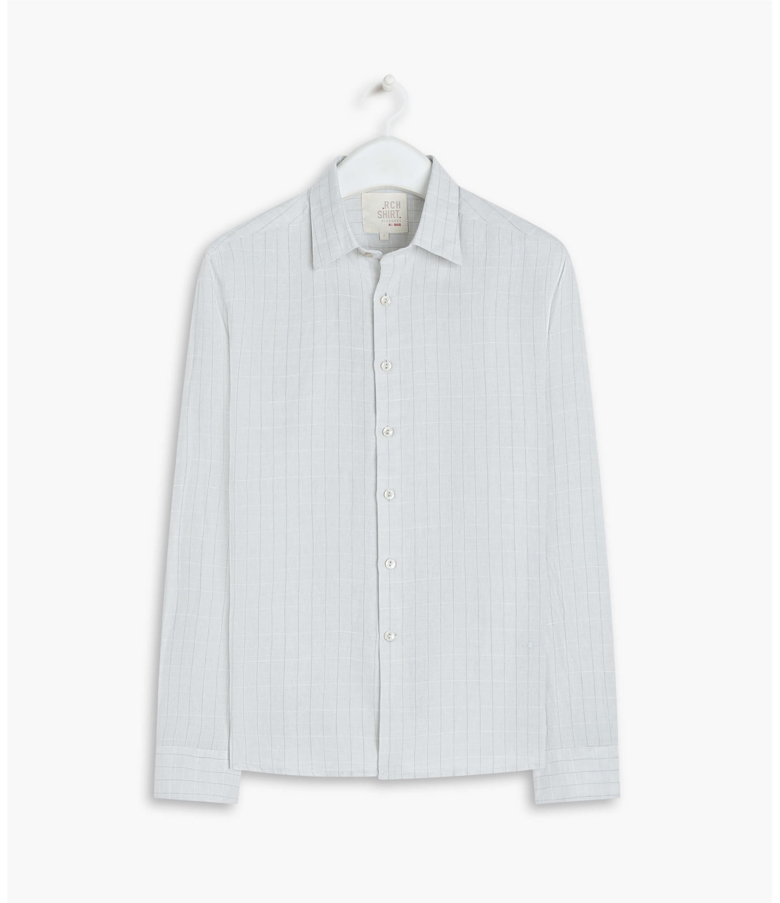 Camisa  Puro Linho  Bora Bora Cinza Claro
