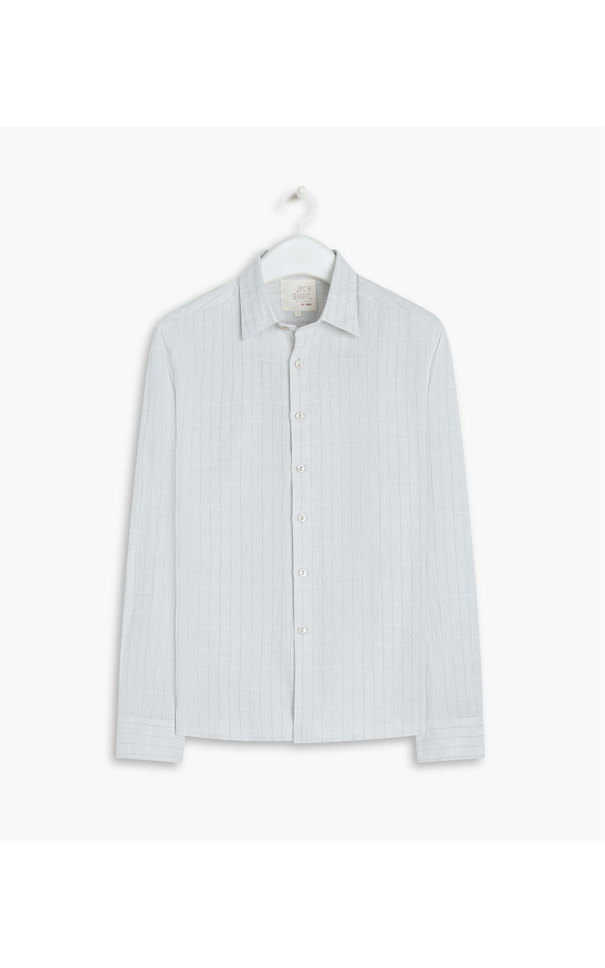Camisa  Puro Linho  Bora Bora Cinza Claro