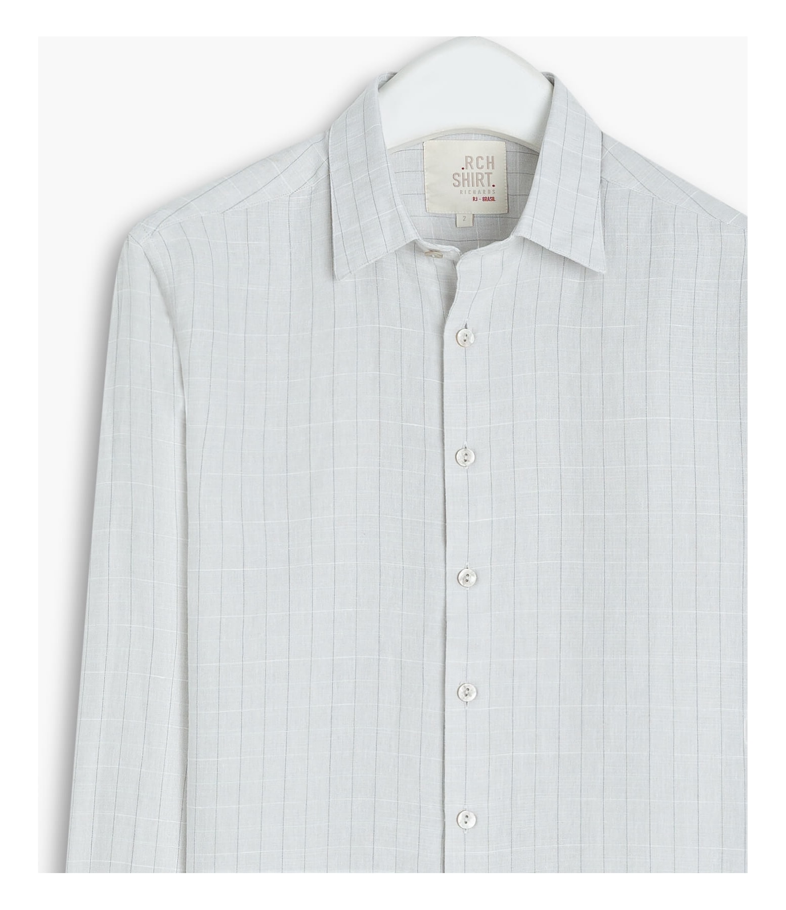 Camisa  Puro Linho  Bora Bora Cinza Claro