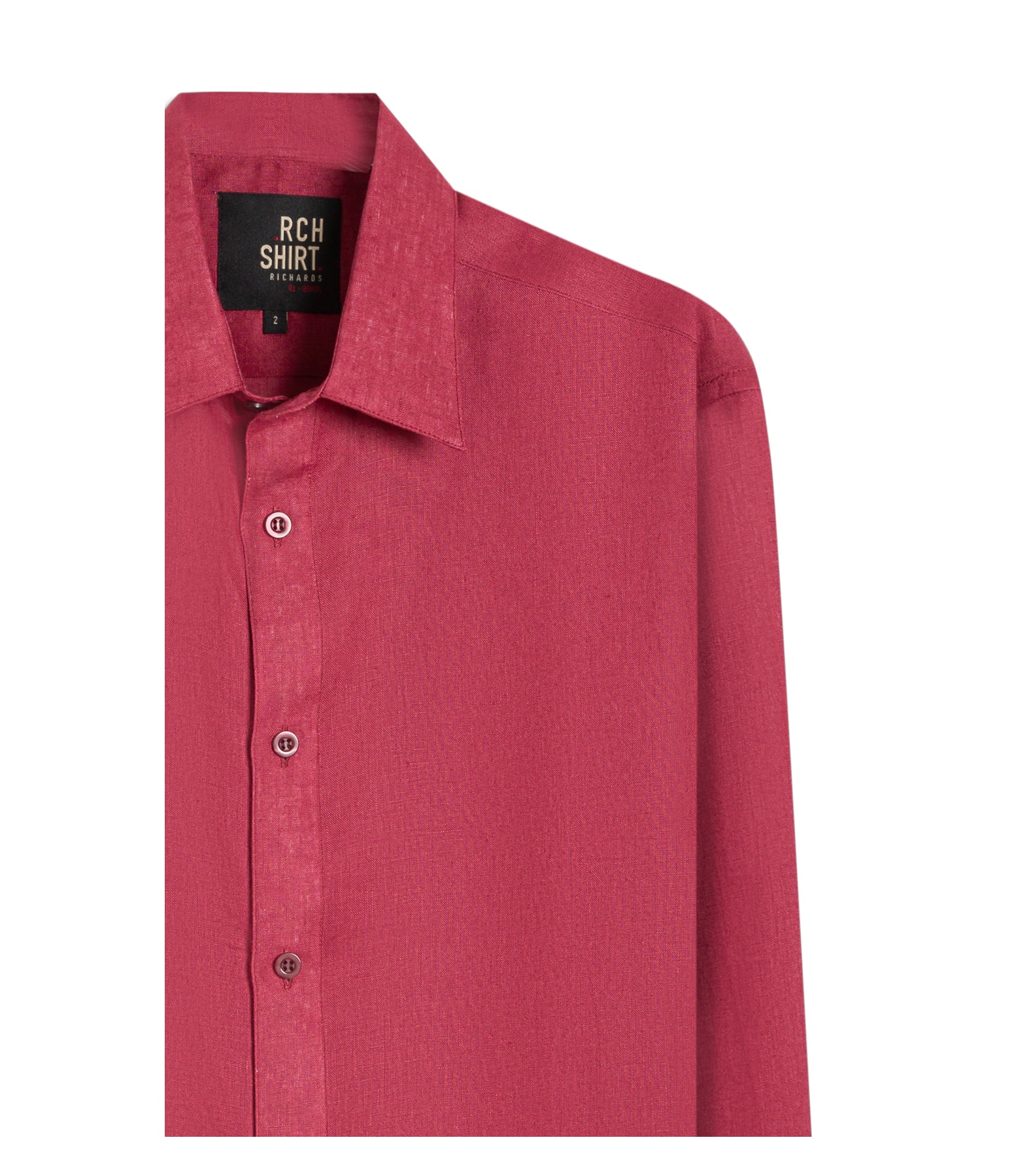 Camisa  Puro Linho Bordeaux