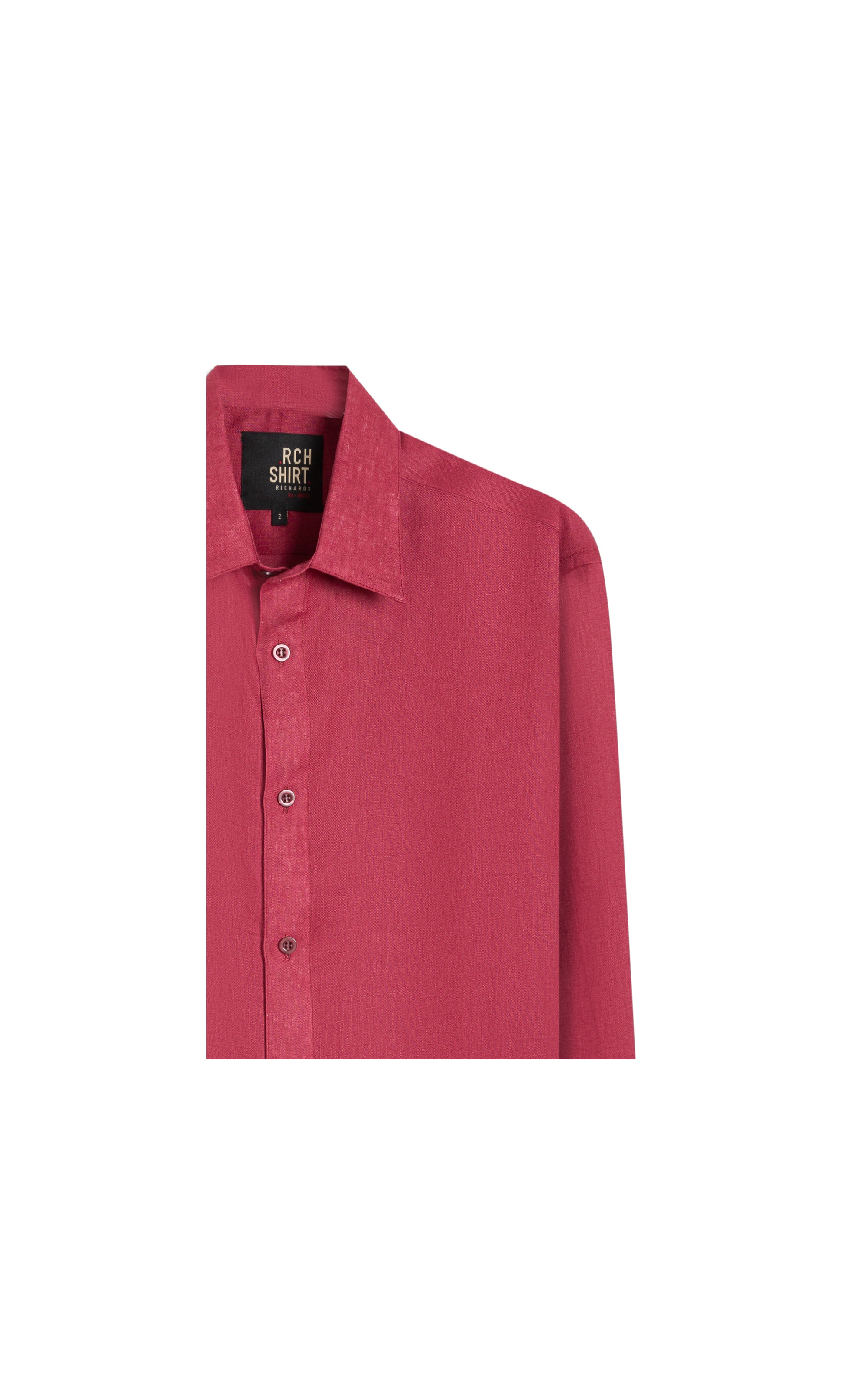 Camisa  Puro Linho Bordeaux