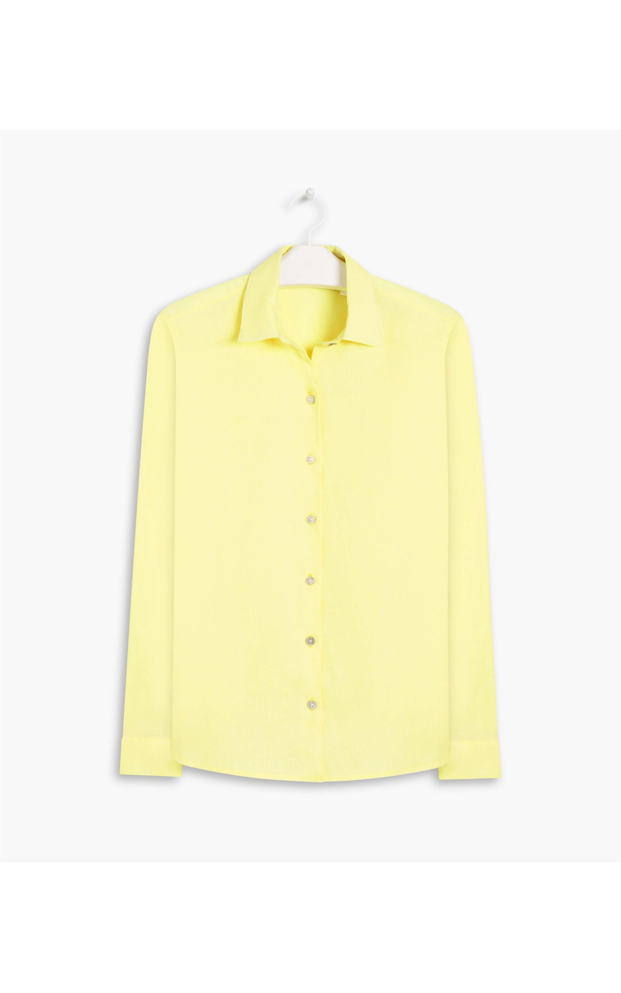 Camisa  Puro Linho  Bravus Amarelo