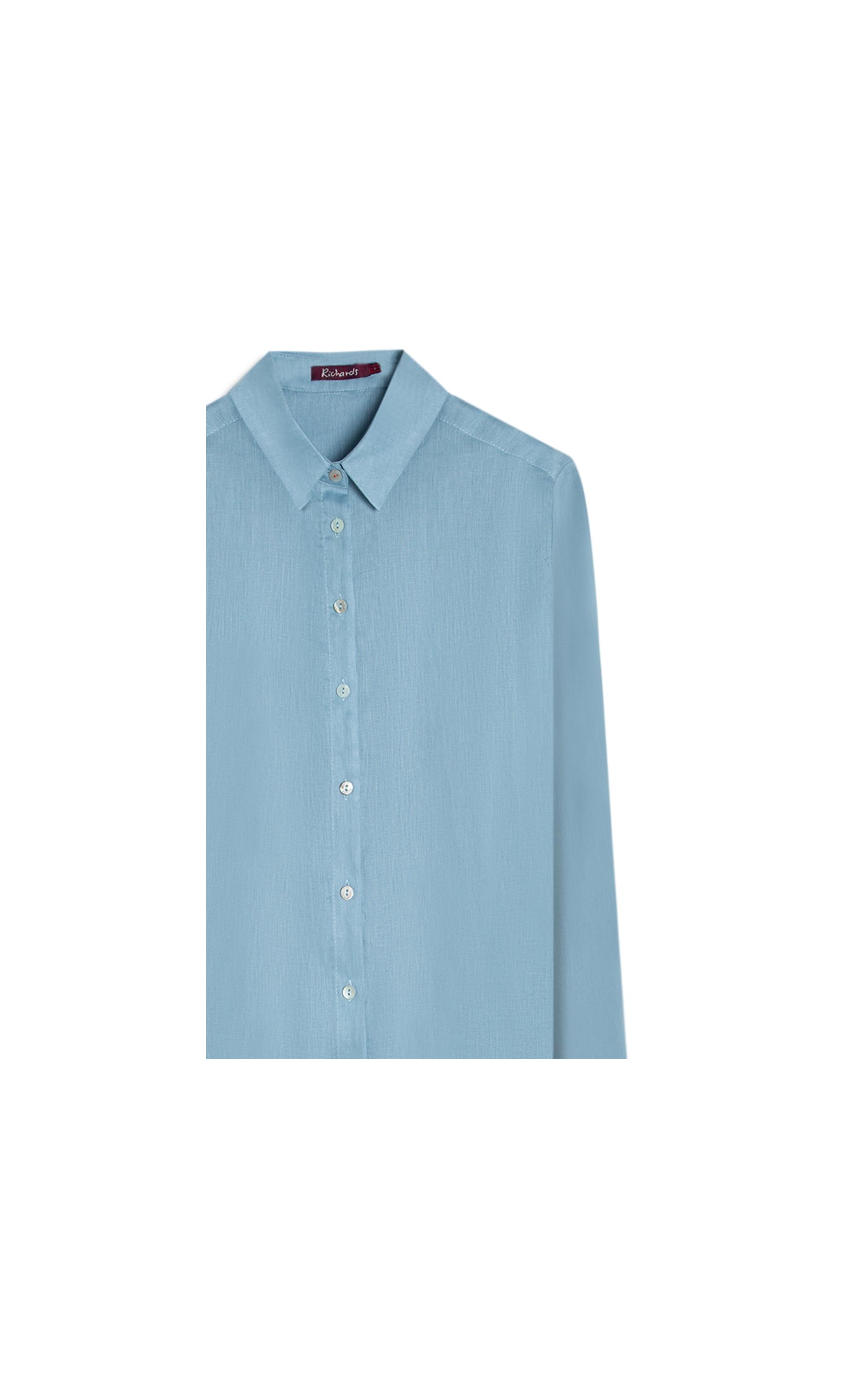 Camisa  Puro Linho Classic Azul Claro