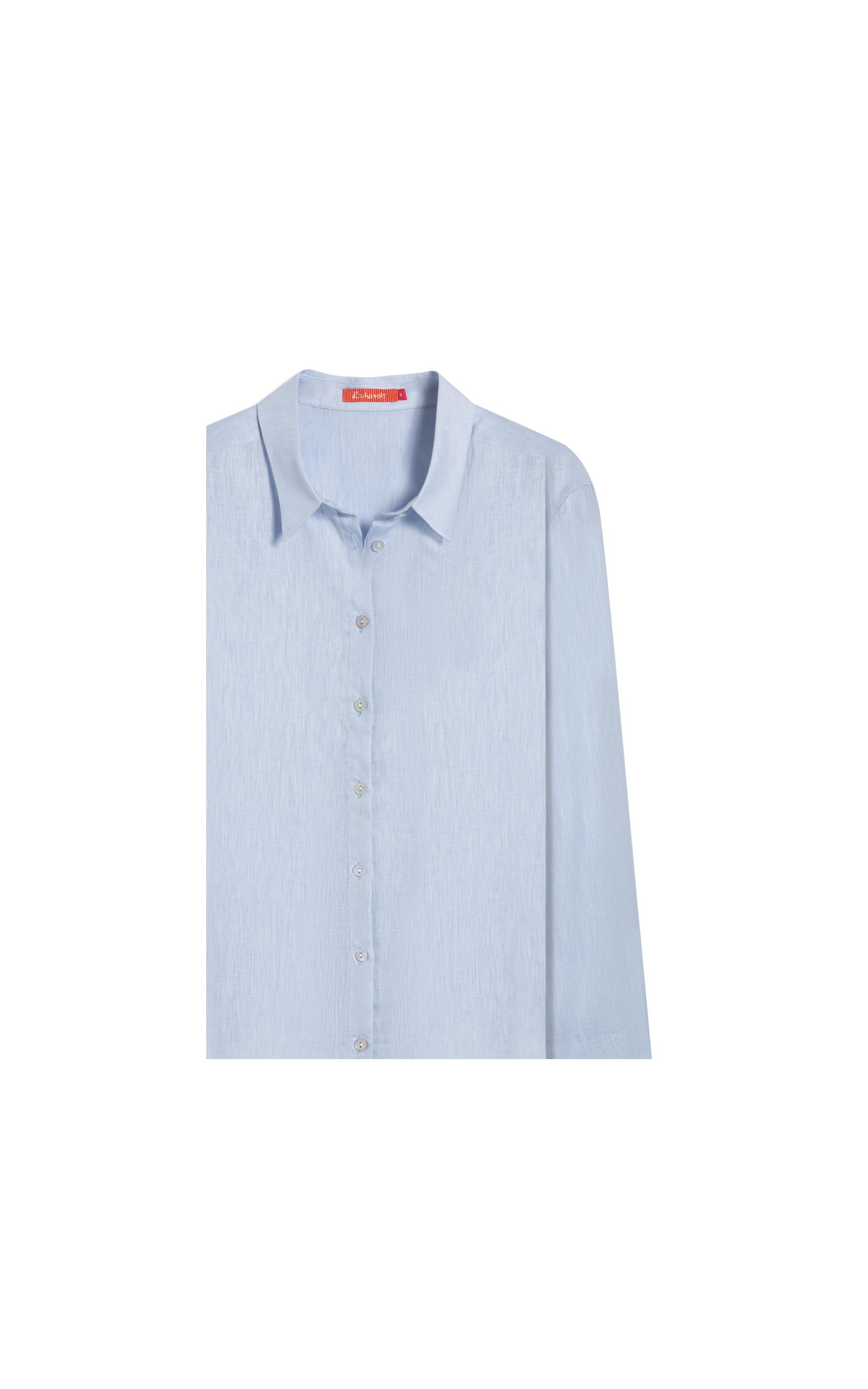 Camisa  Puro Linho Classic  Azul Claro
