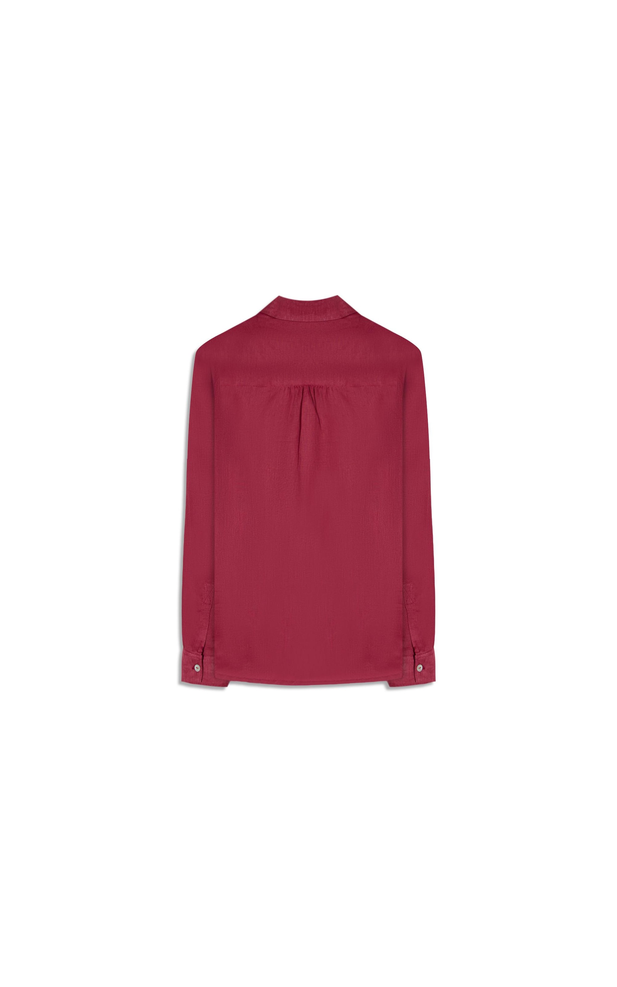 Camisa  Puro Linho Classic Bordeaux