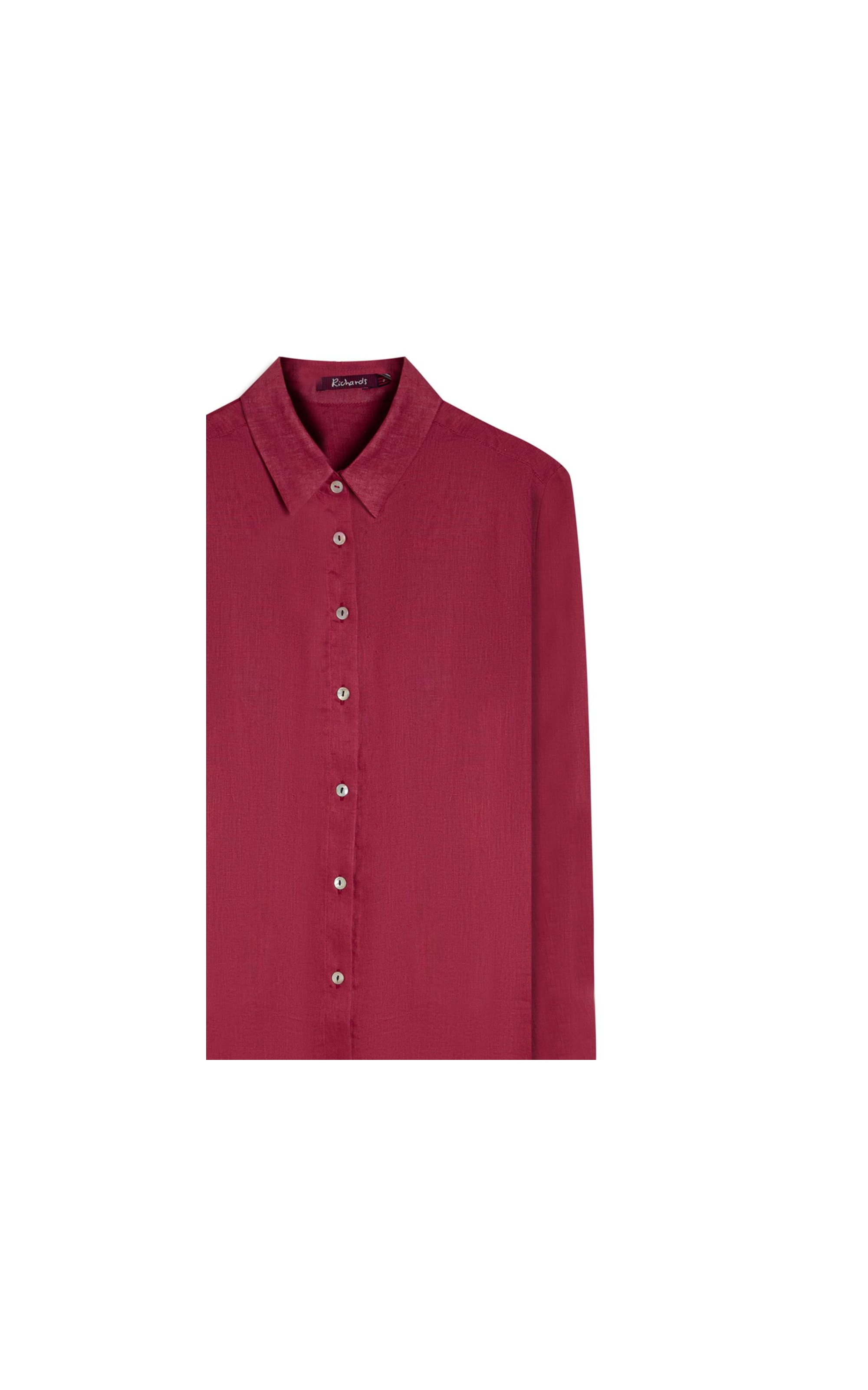 Camisa  Puro Linho Classic Bordeaux