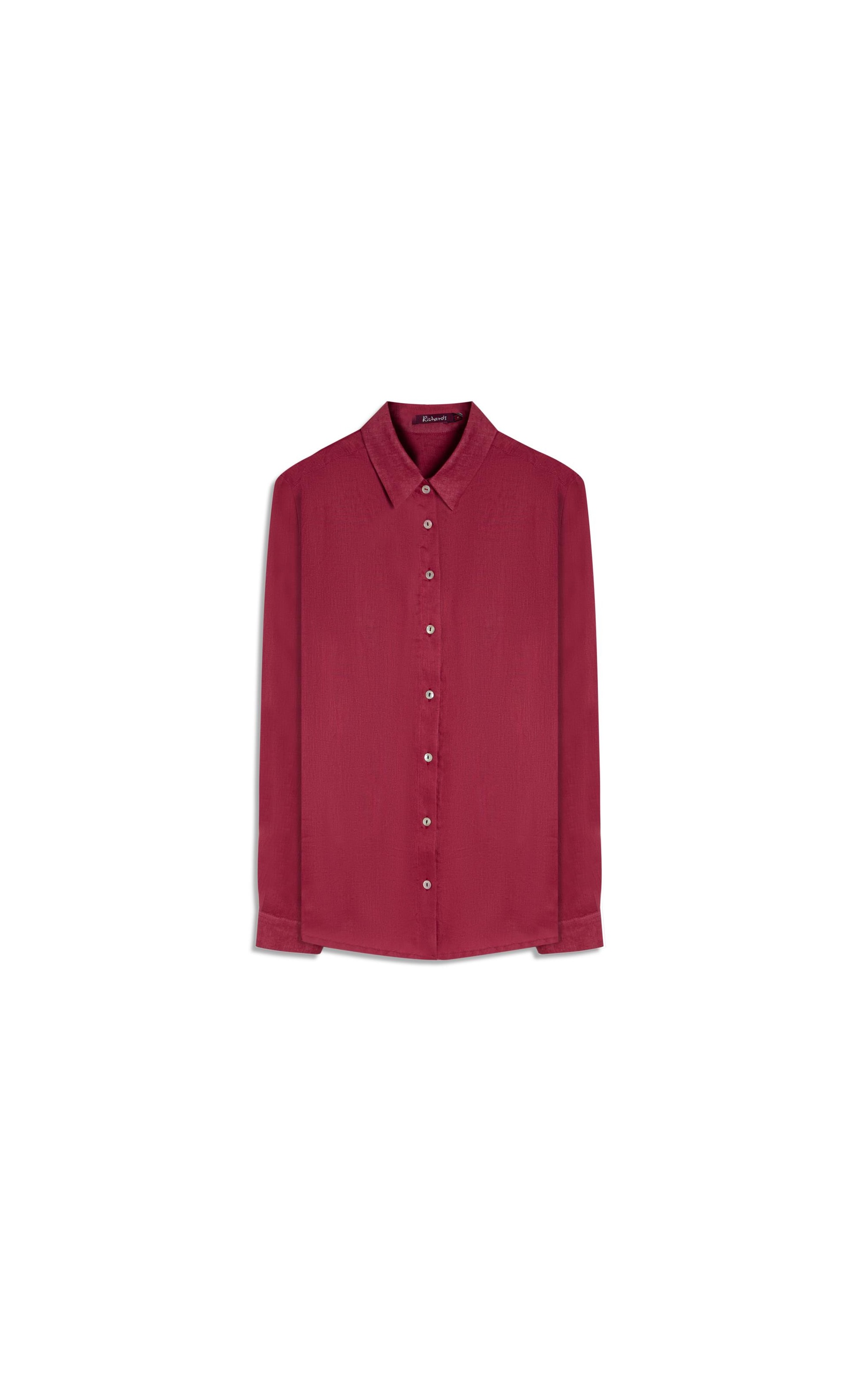 Camisa  Puro Linho Classic Bordeaux