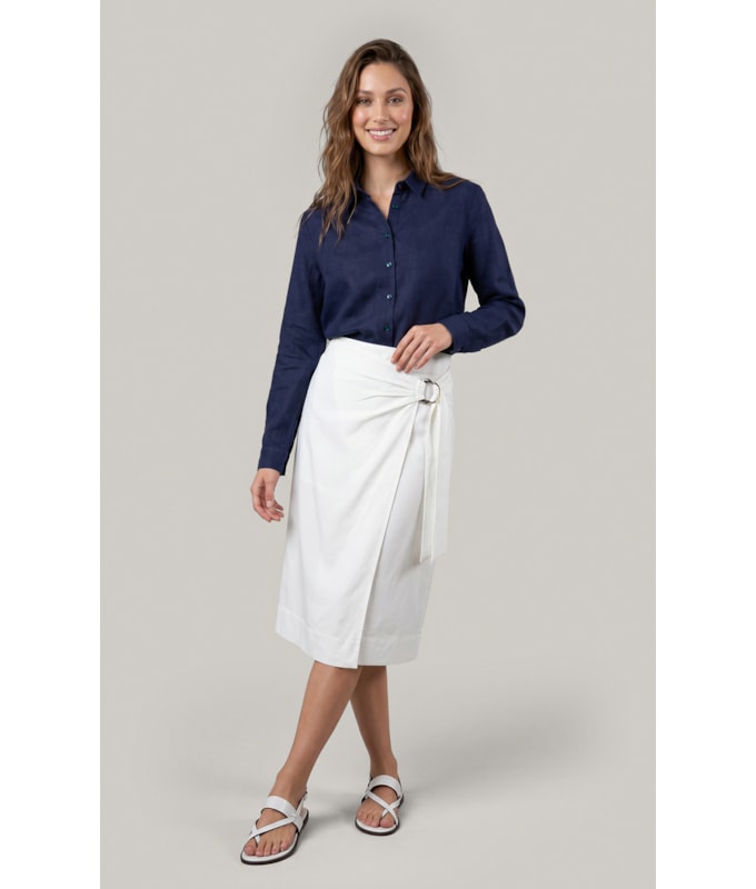 Camisa  Puro Linho Classic Dark Navy