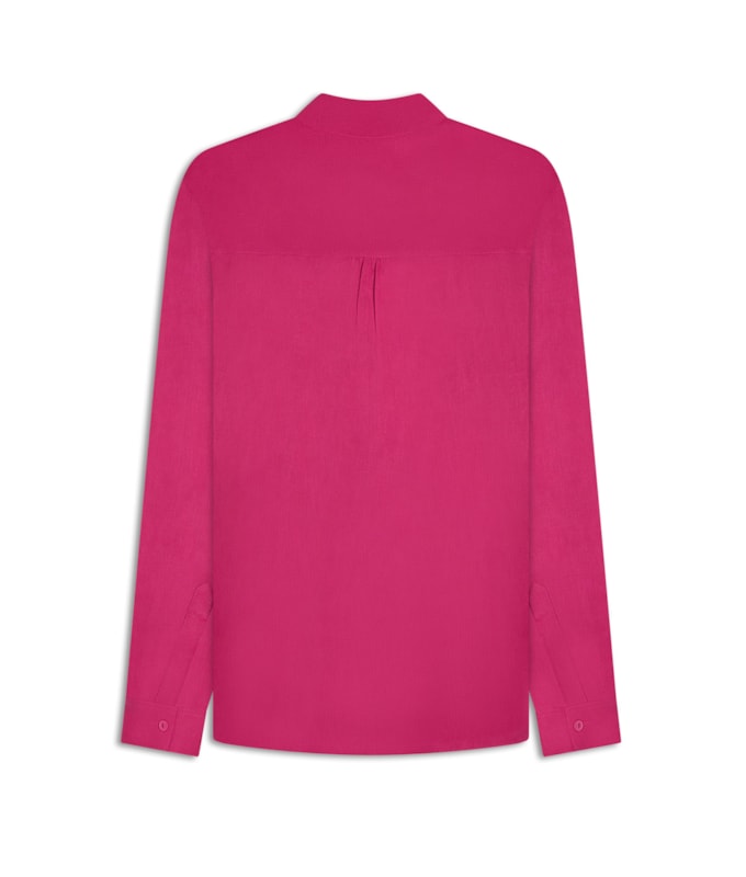 Camisa  Puro Linho Classic  Magenta