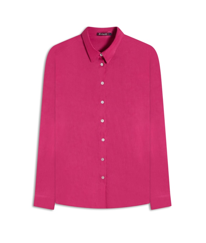 Camisa  Puro Linho Classic  Magenta