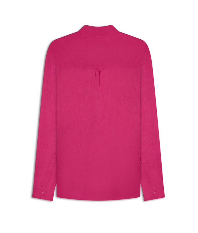 Camisa  Puro Linho Classic  Magenta
