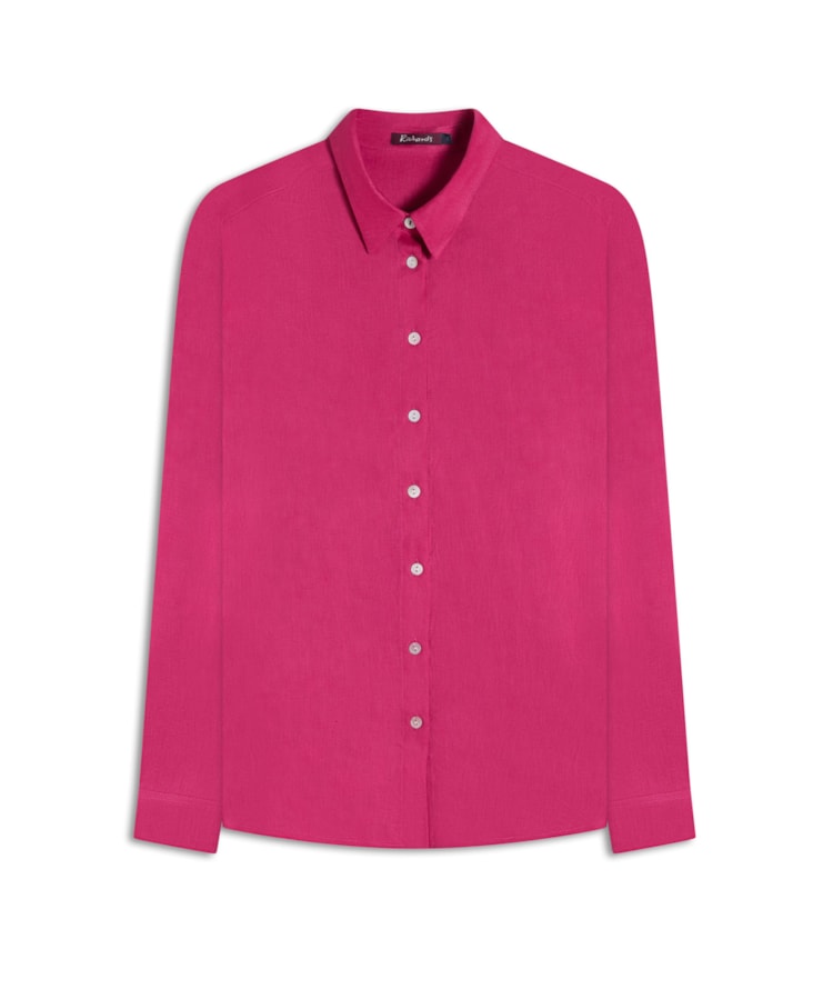 Camisa  Puro Linho Classic  Magenta