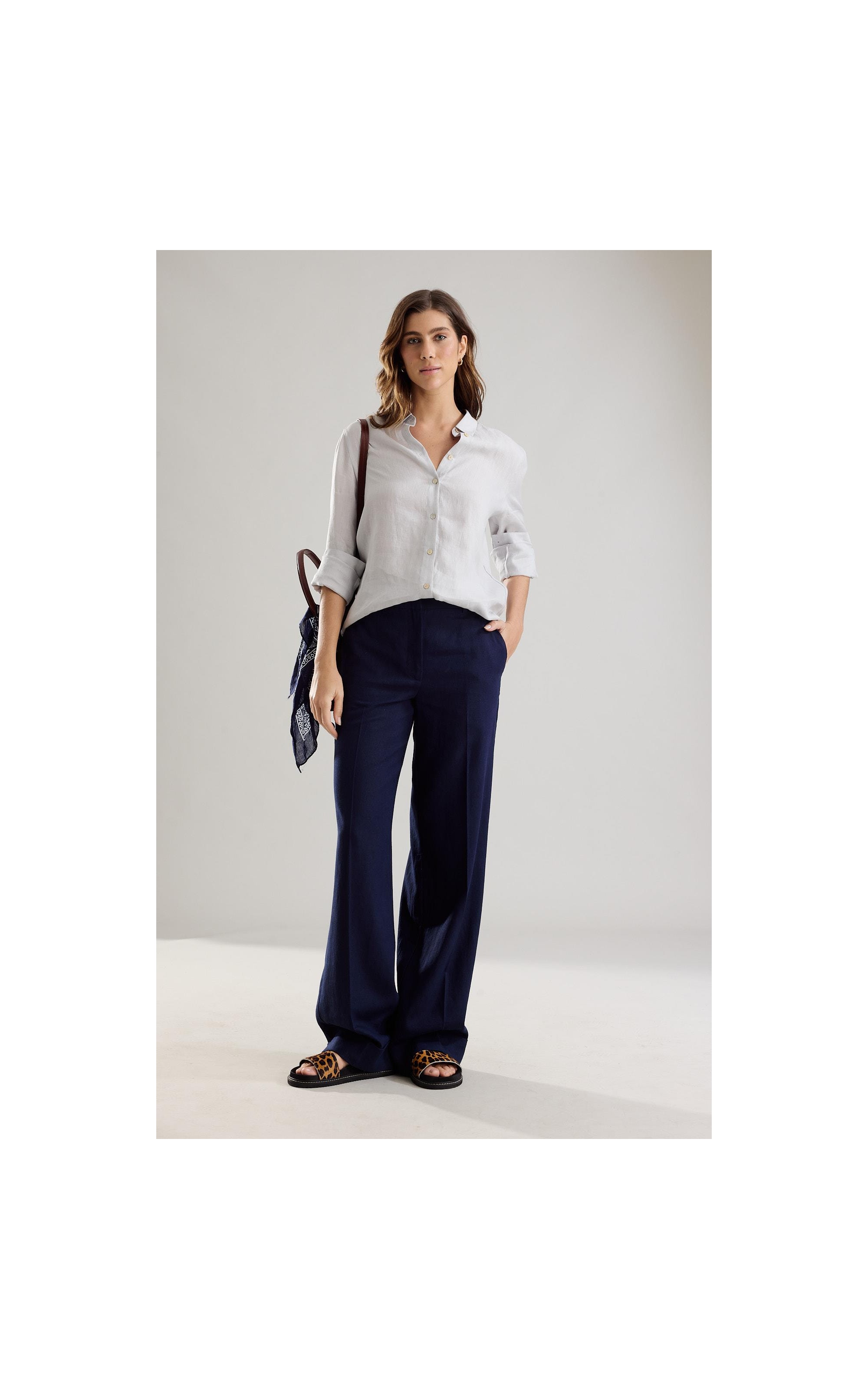 Camisa Puro Linho Classic Prata