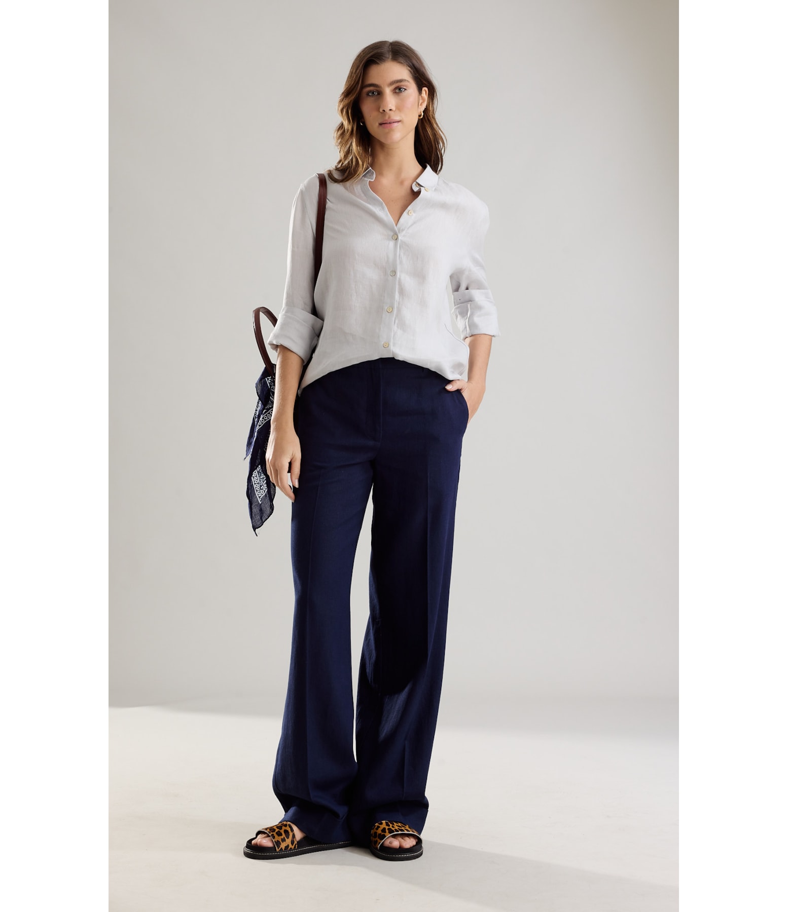 Camisa  Puro Linho Classic Prata