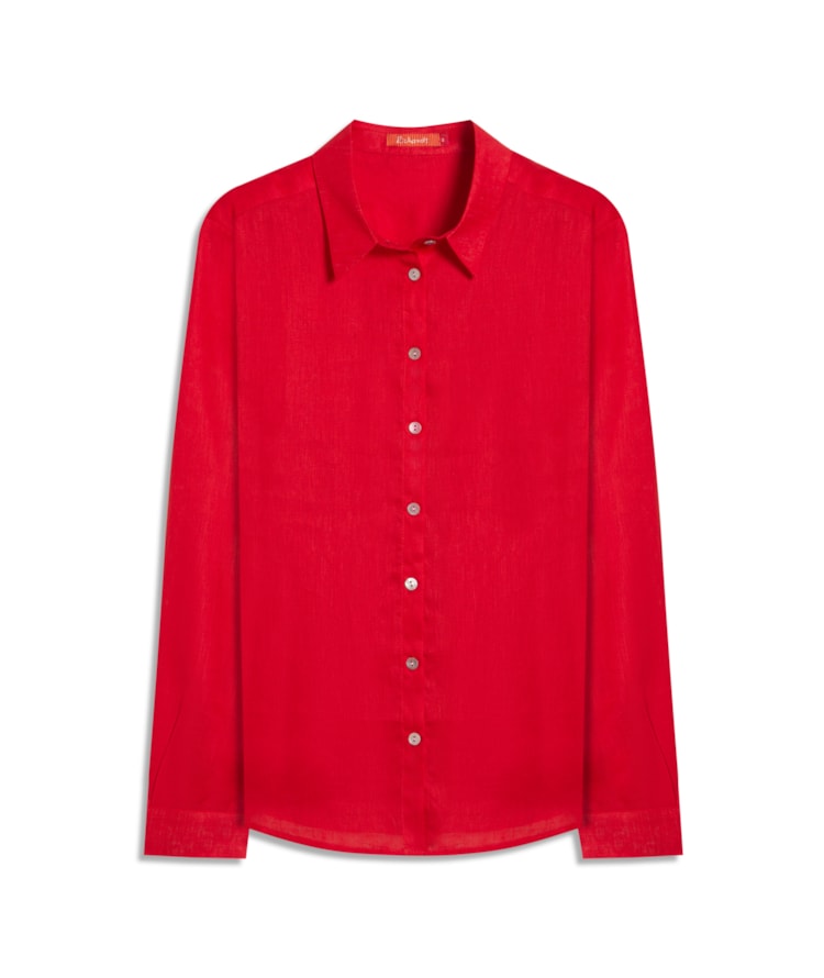 Camisa  Puro Linho Classic Vermelho