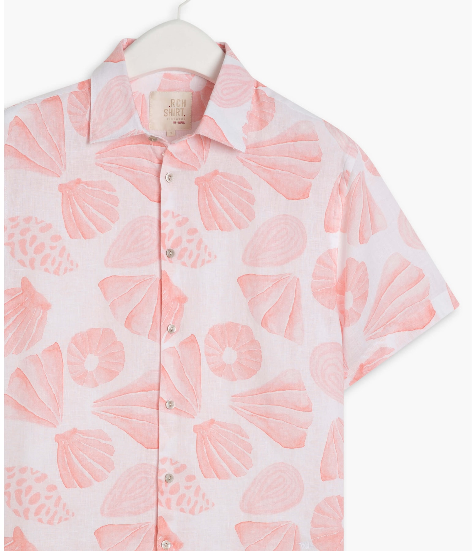Camisa  Puro Linho  Conchas Melancia