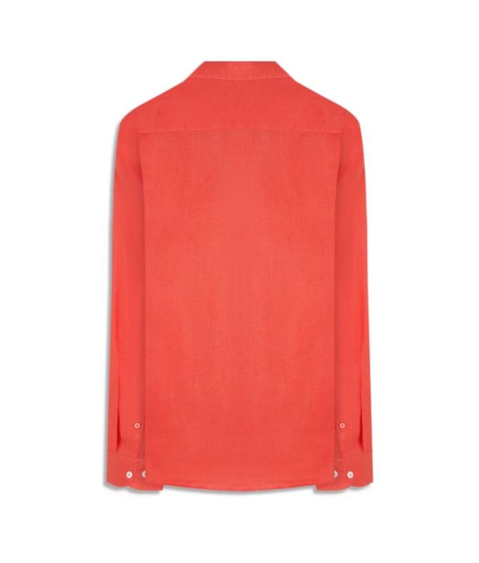 Camisa  Puro Linho  Coral