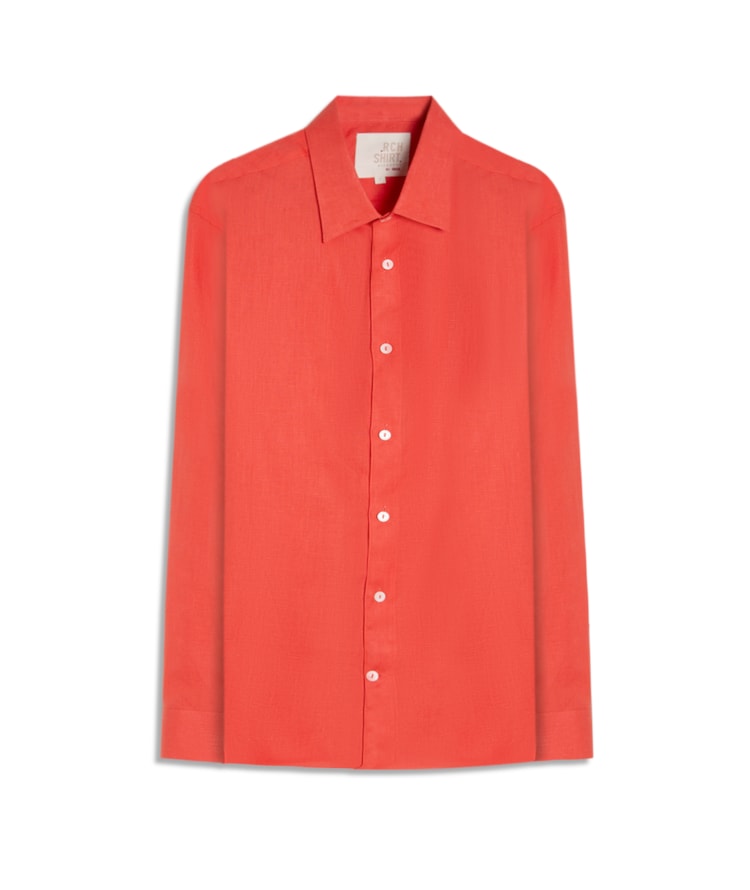 Camisa  Puro Linho  Coral