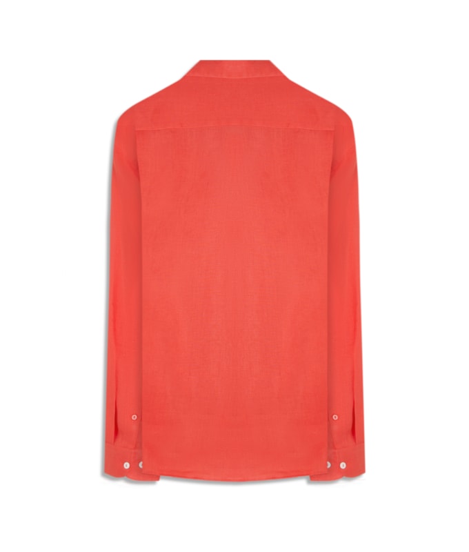 Camisa  Puro Linho  Coral