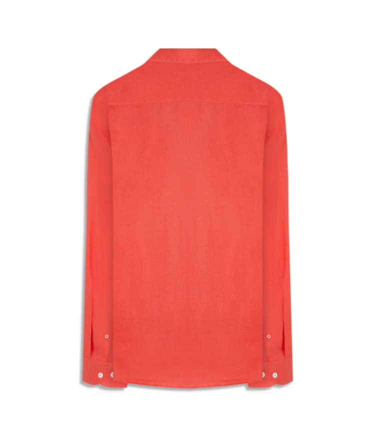 Camisa  Puro Linho  Coral