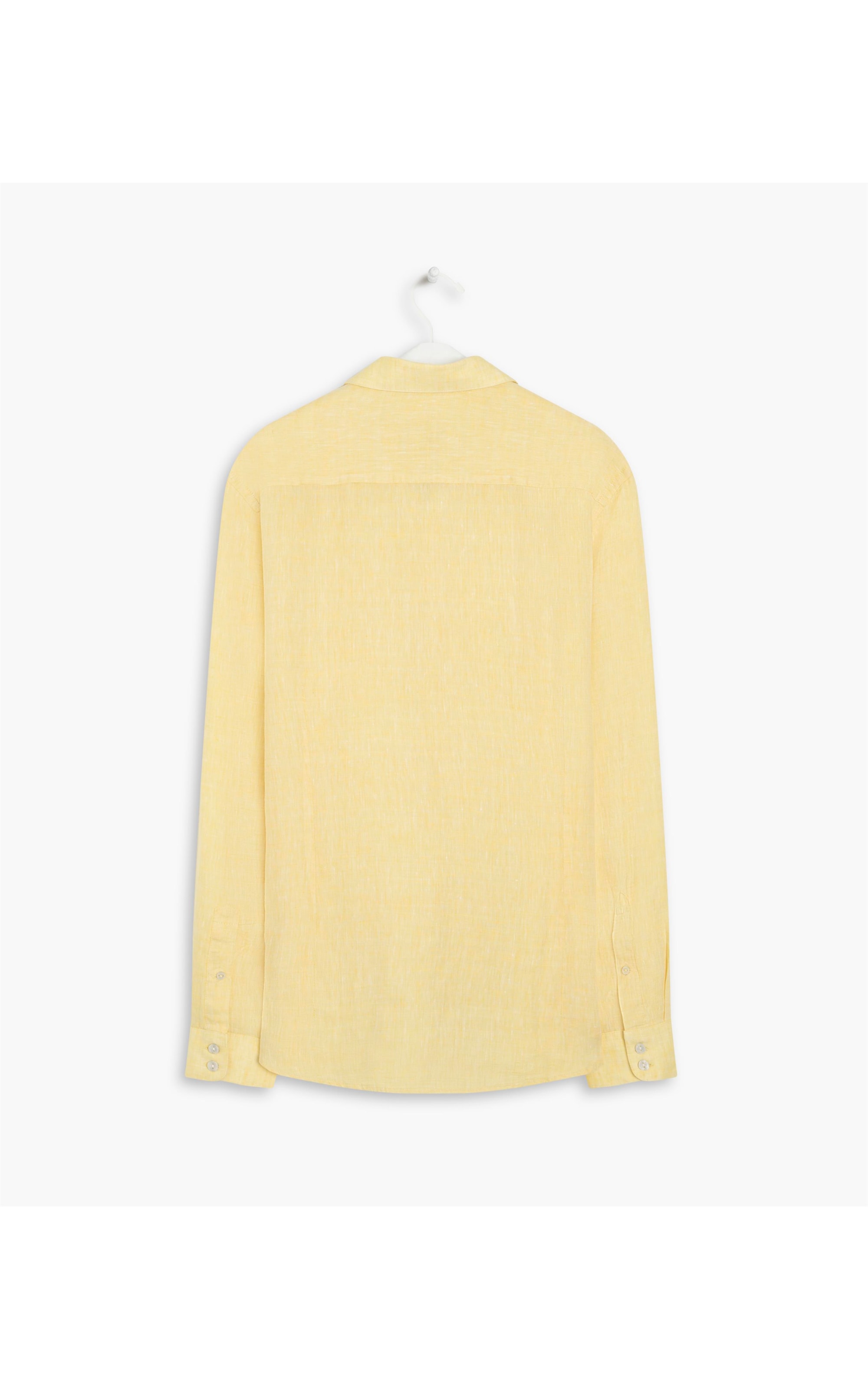 Camisa  Puro Linho  Cross Dye Amarelo