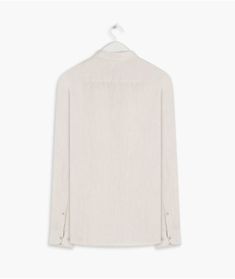 Camisa  Puro Linho  Cross Dye Areia