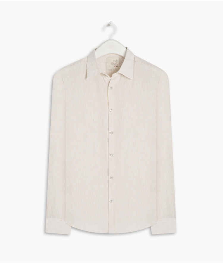 Camisa  Puro Linho  Cross Dye Areia