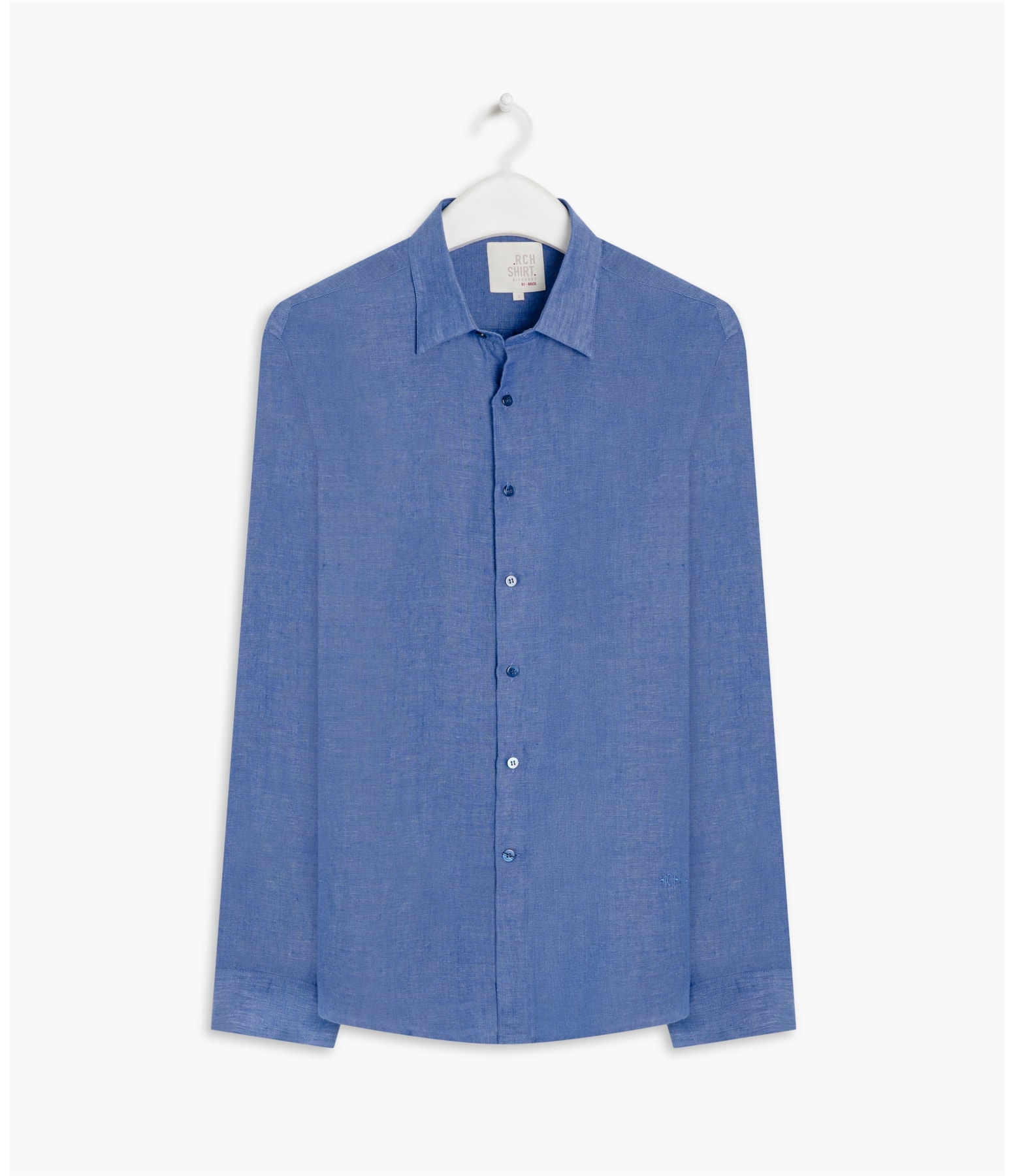 Camisa  Puro Linho  Cross Dye Azul Bic