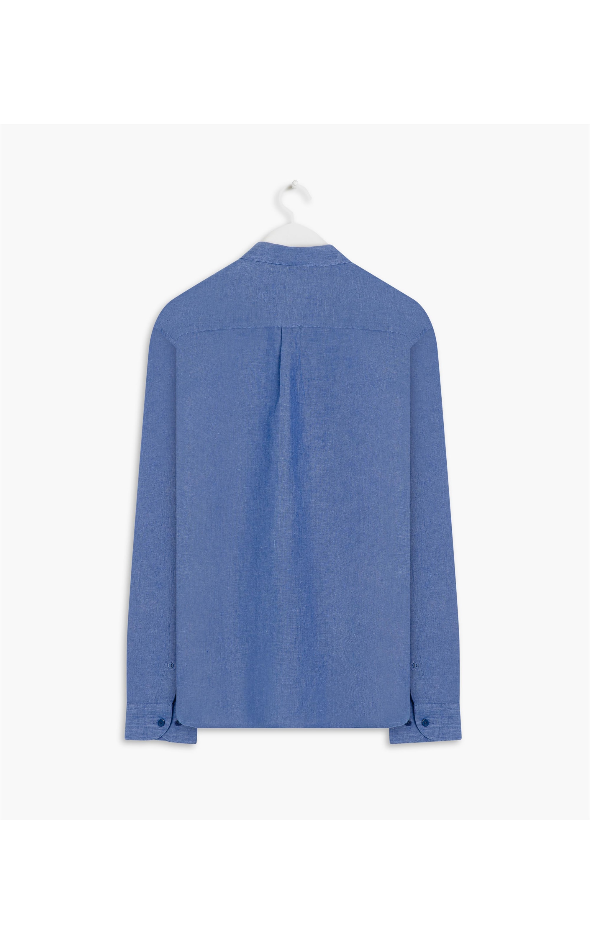 Camisa  Puro Linho  Cross Dye Azul Bic