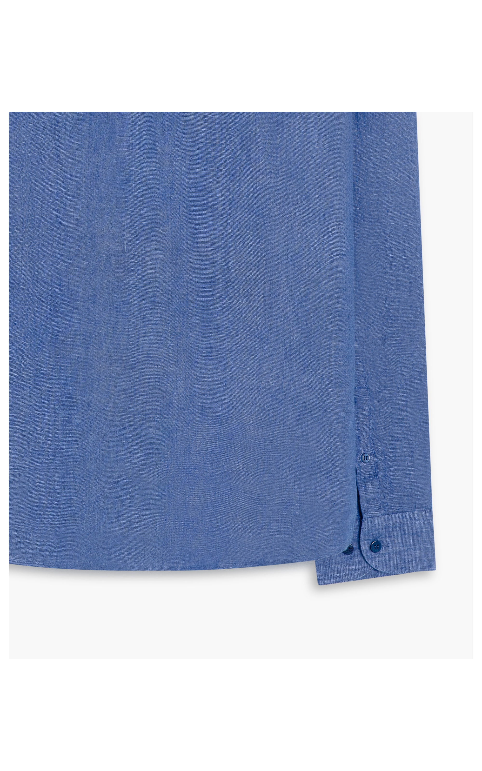 Camisa  Puro Linho  Cross Dye Azul Bic