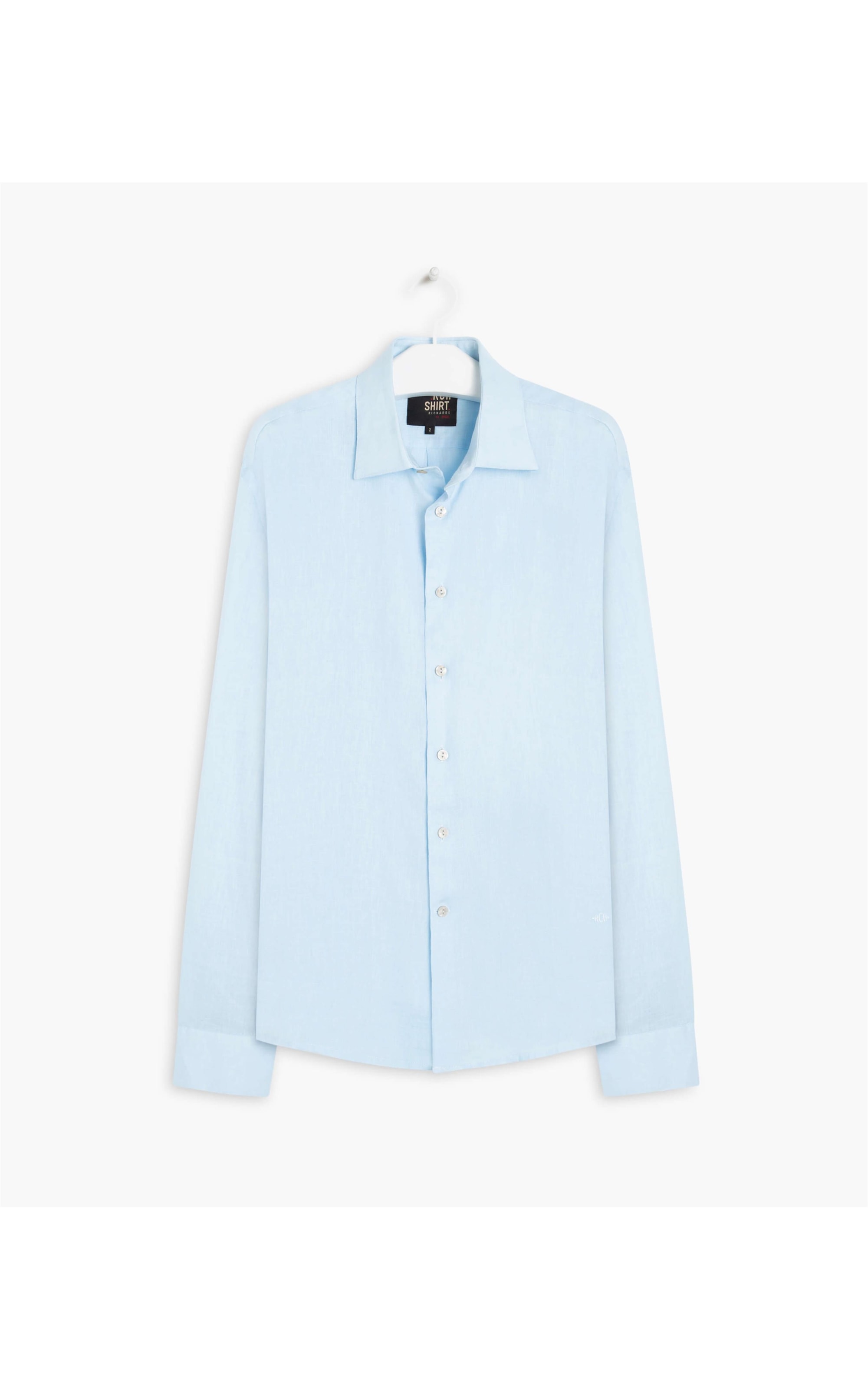 Camisa  Puro Linho  Cross Dye Azul Claro