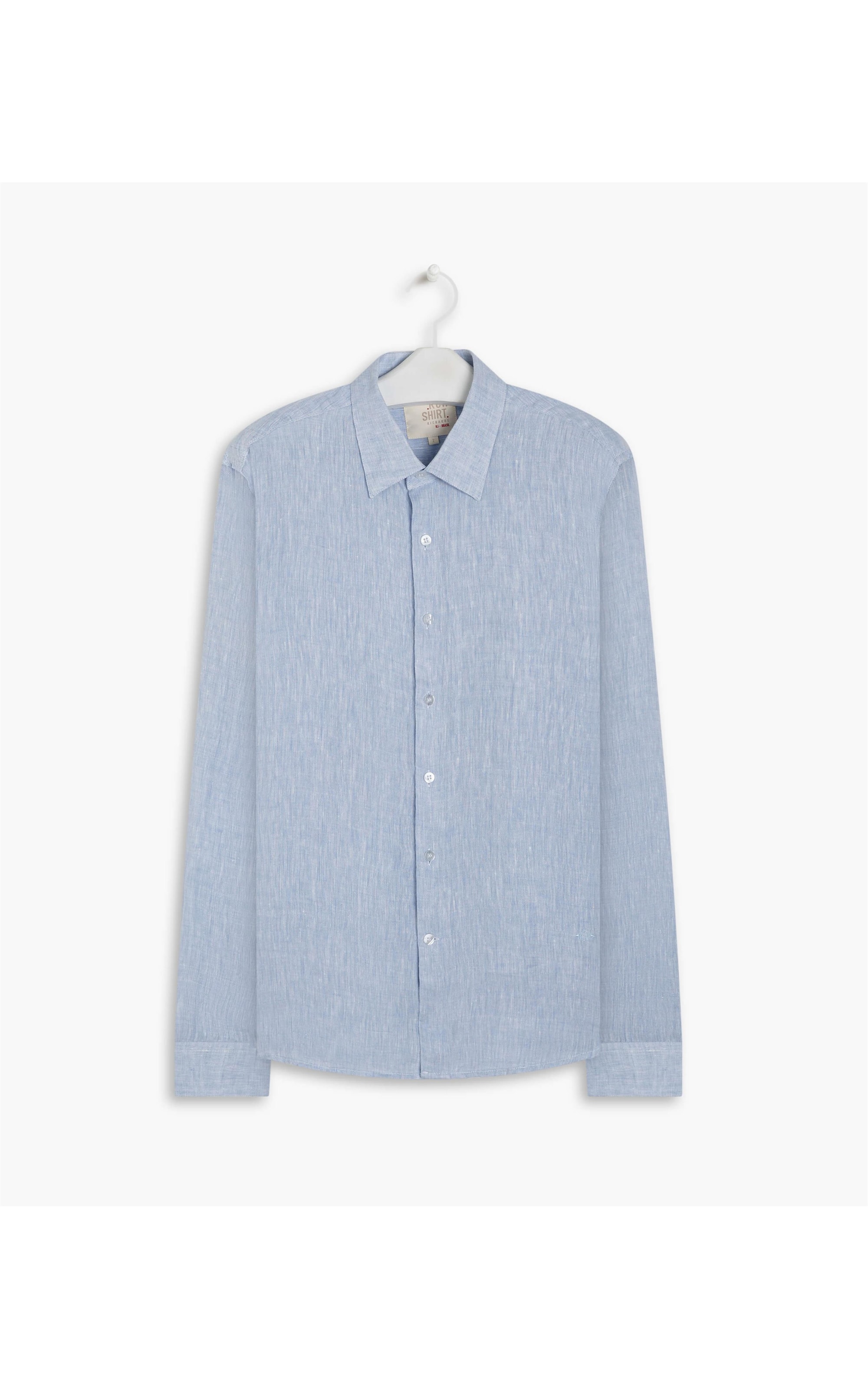 Camisa  Puro Linho  Cross Dye Azul Claro
