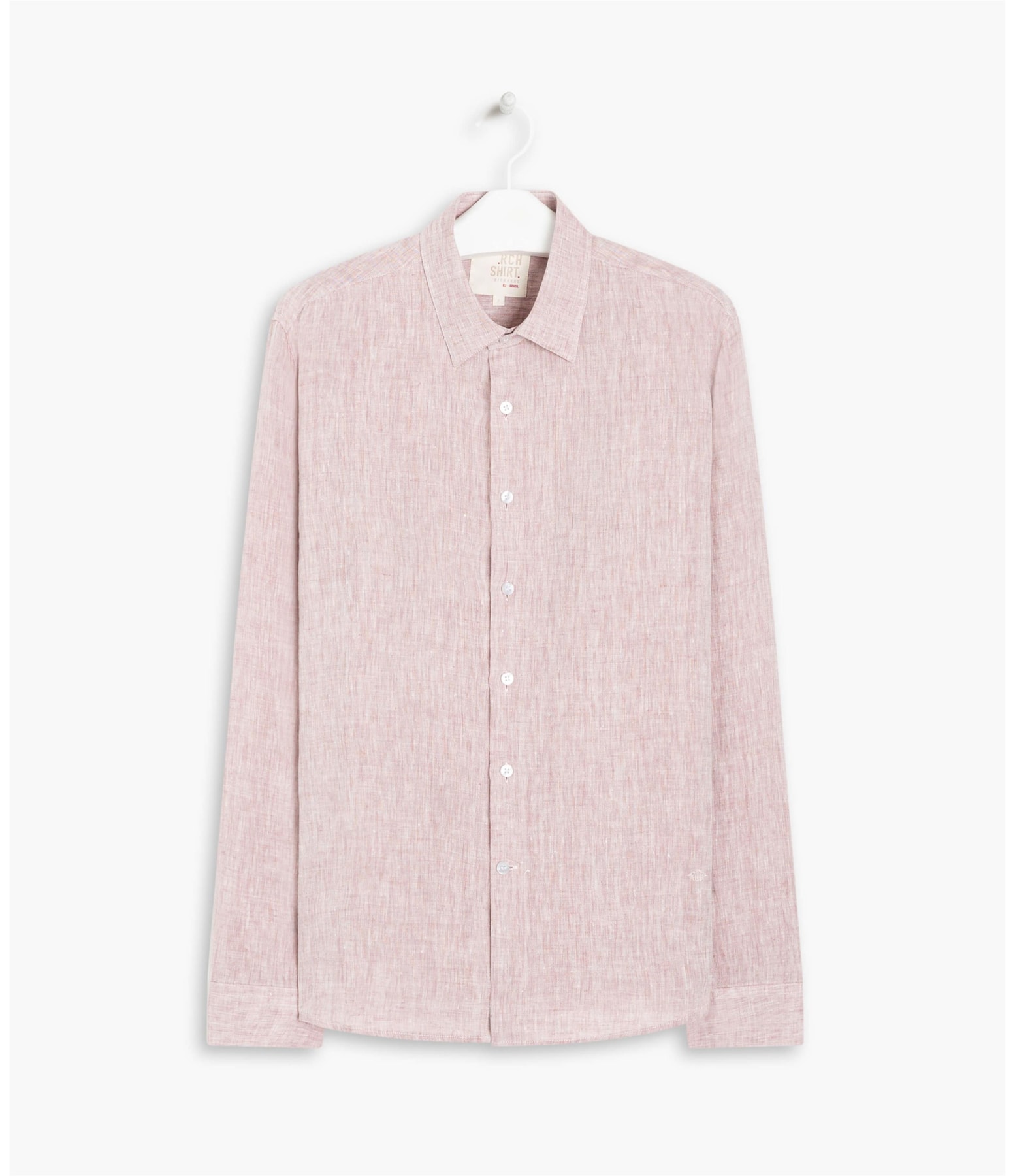 Camisa  Puro Linho  Cross Dye Blush