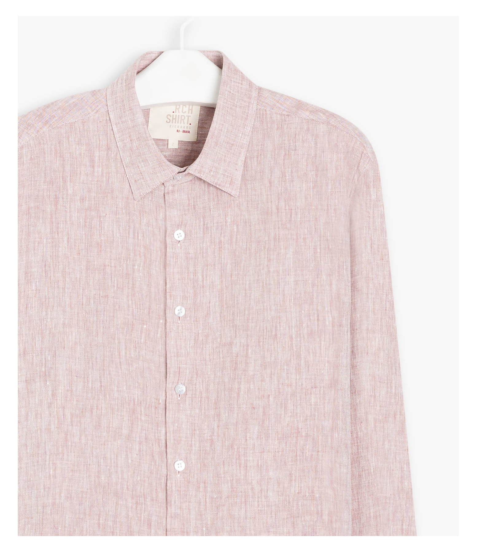 Camisa  Puro Linho  Cross Dye Blush